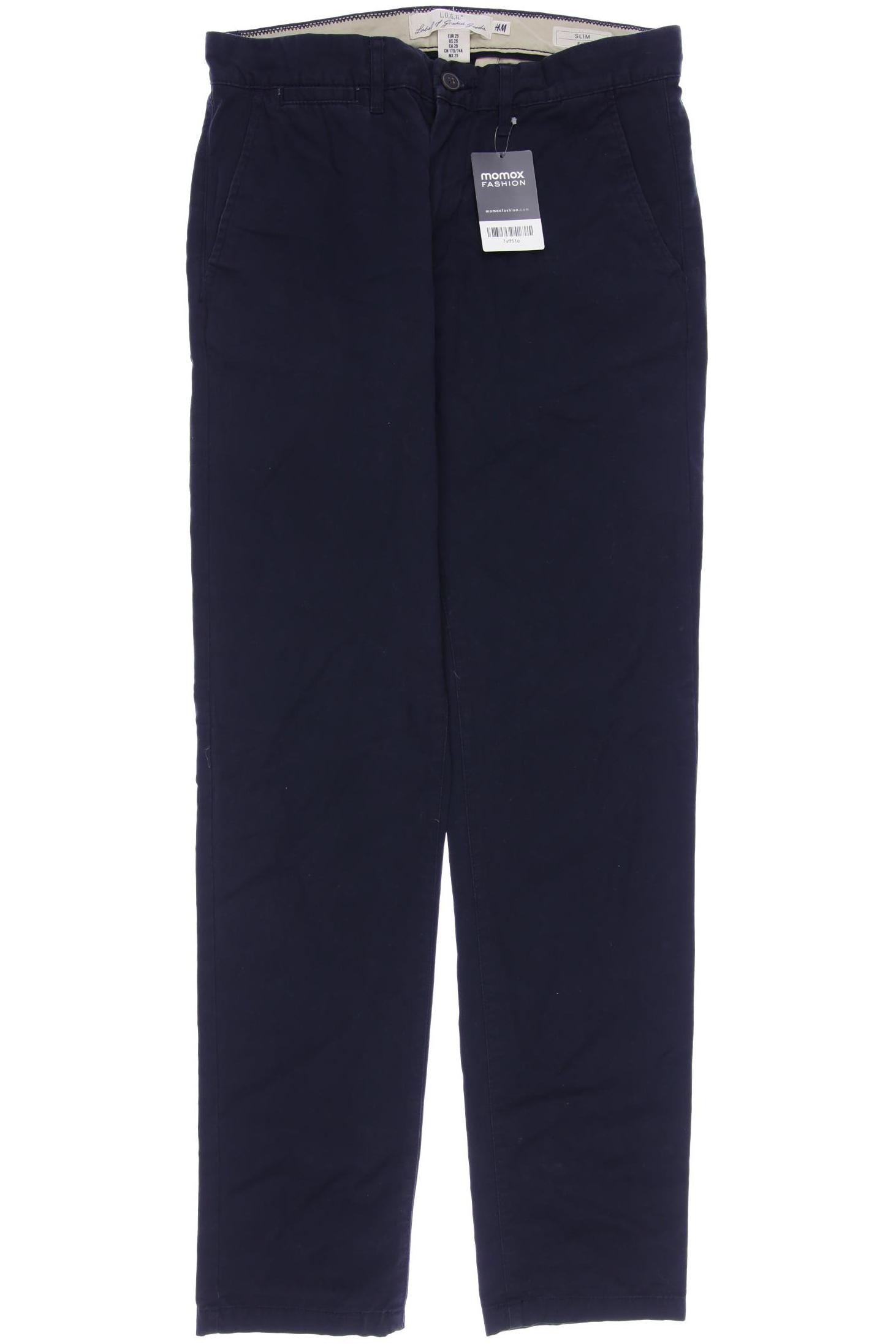 

H&M Herren Stoffhose, marineblau