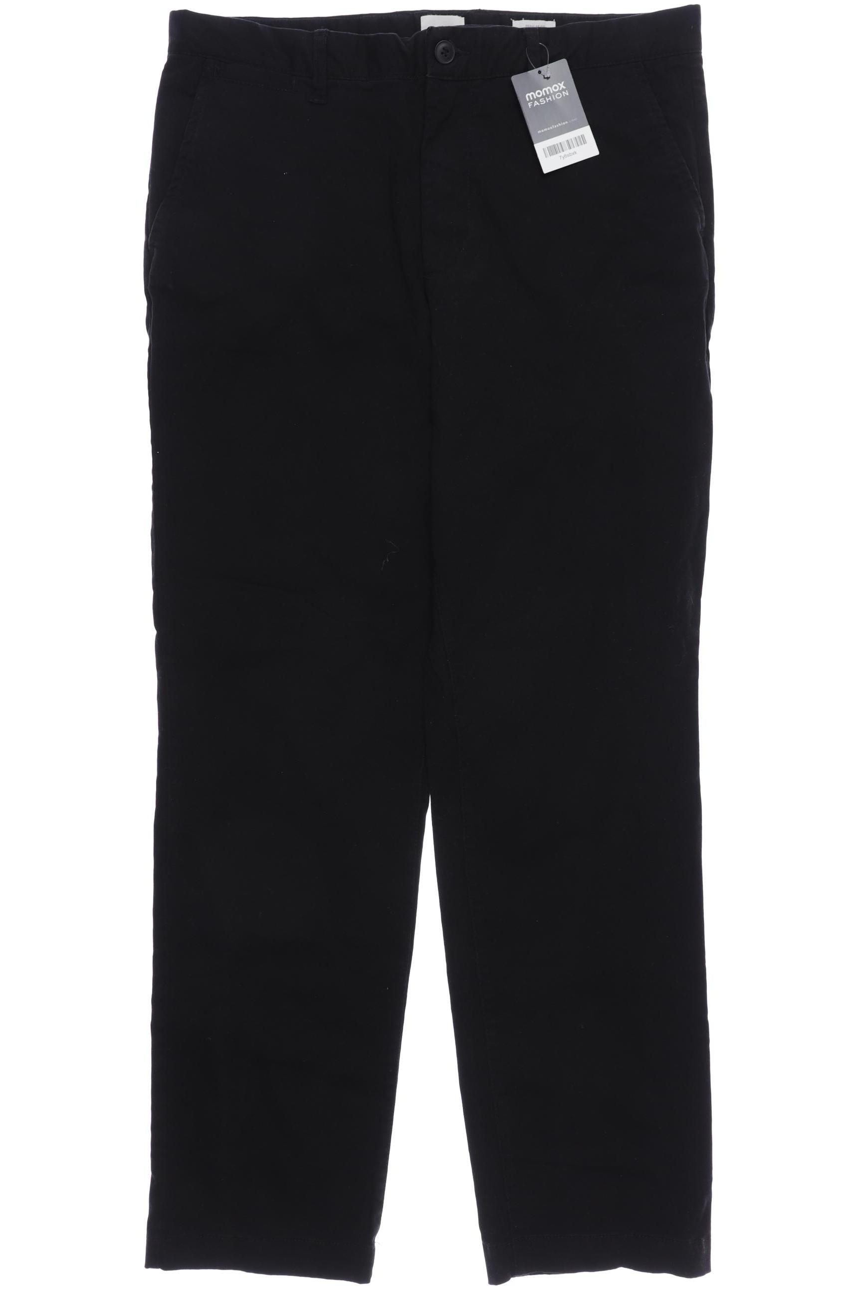 

H&M Herren Stoffhose, schwarz, Gr. 34