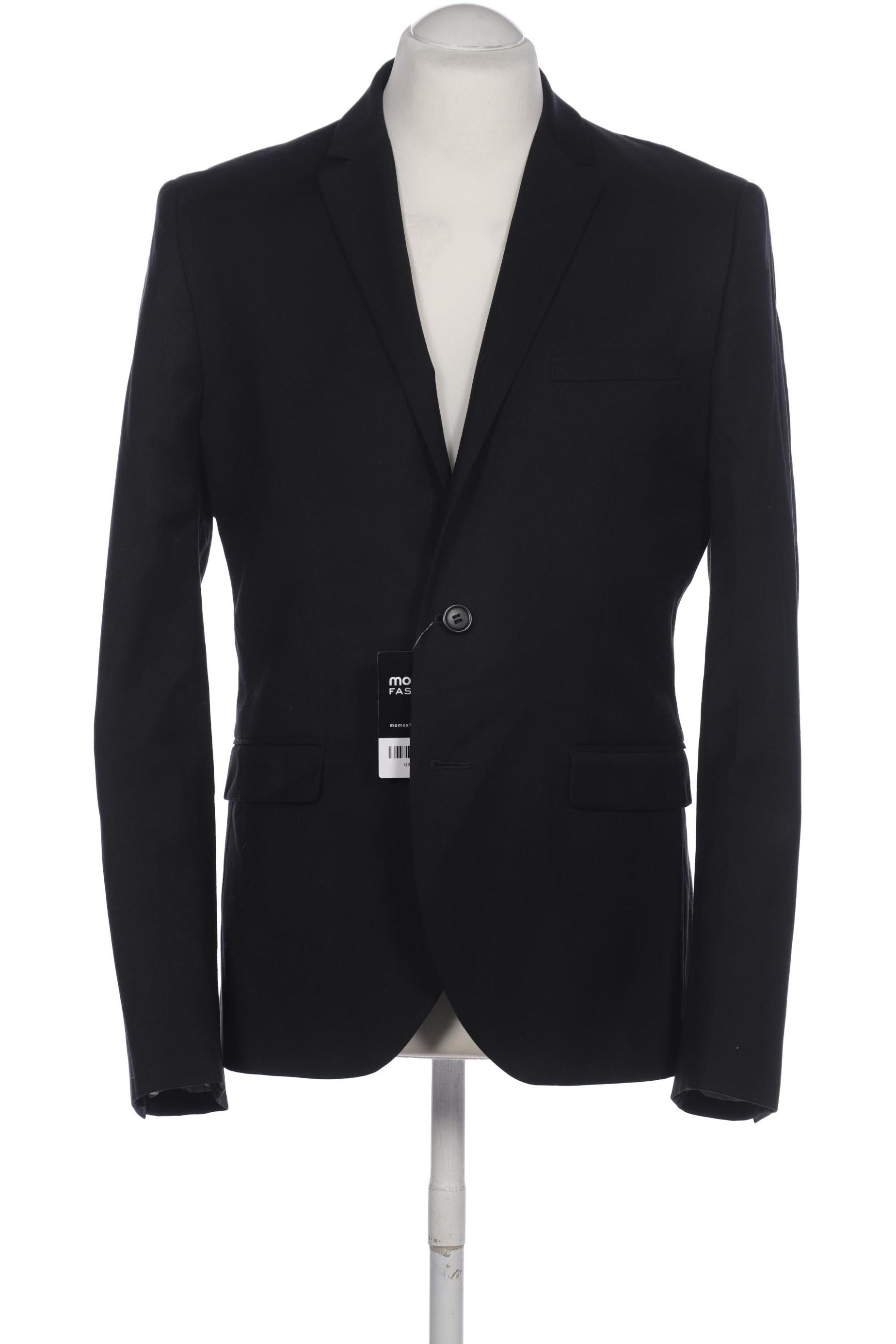 

H&M Herren Sakko, schwarz, Gr. 50