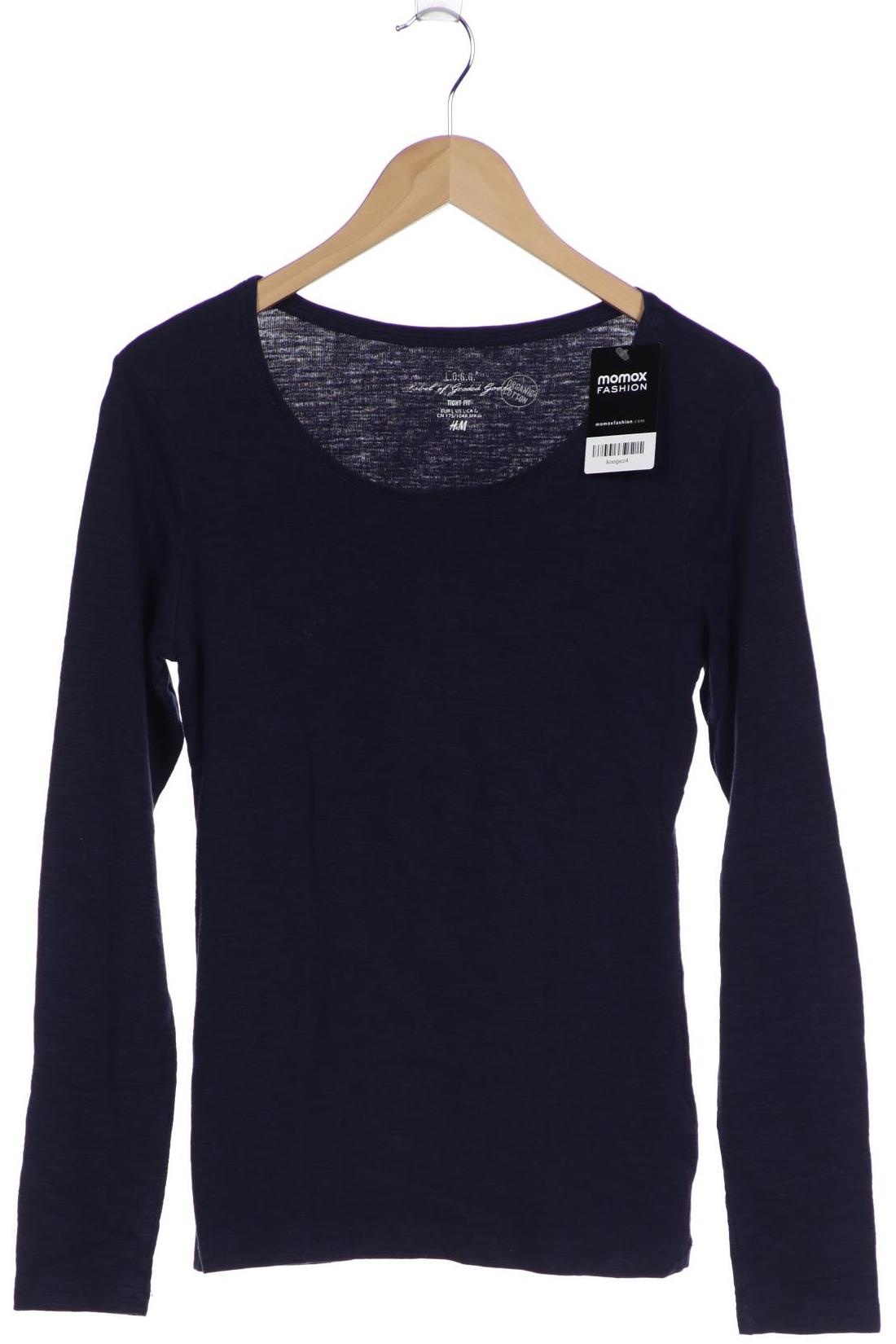 

H&M Herren Langarmshirt, marineblau, Gr. 52