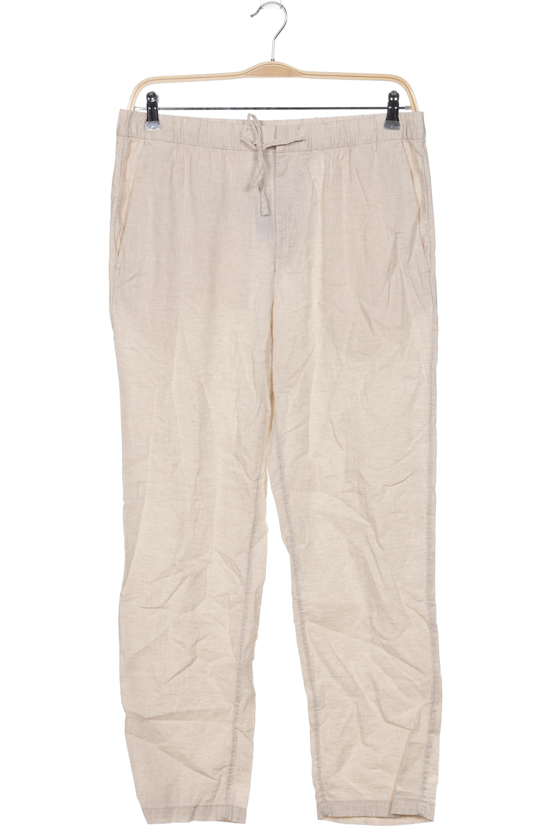 

H&M Herren Stoffhose, cremeweiß, Gr. 0