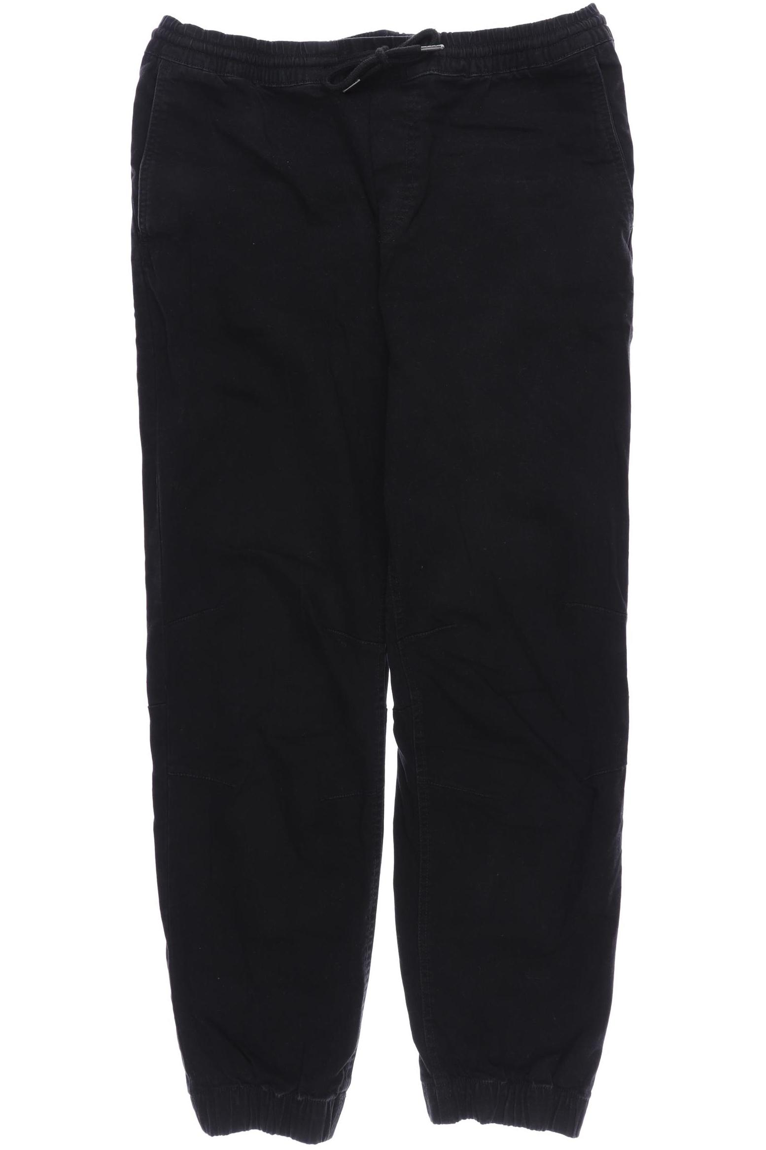 

H&M Herren Stoffhose, schwarz, Gr. 0