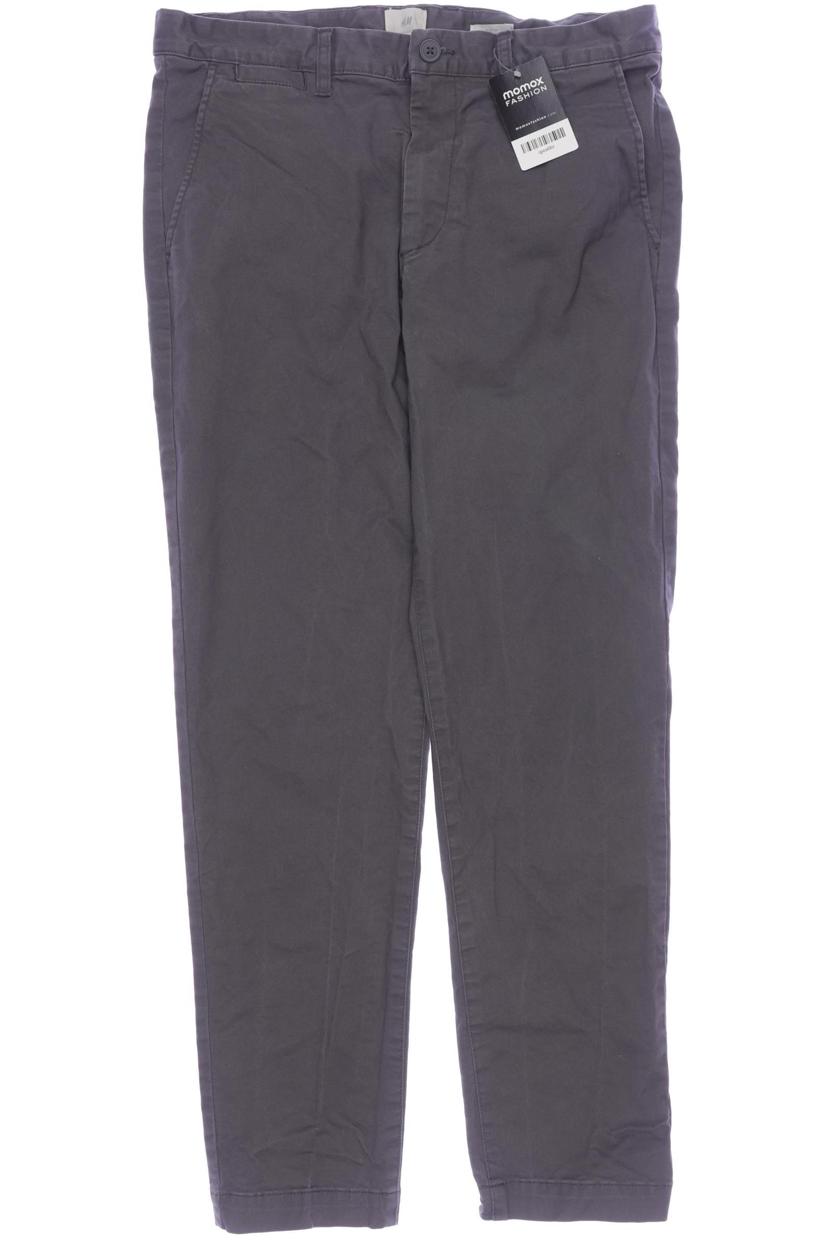 

H&M Herren Stoffhose, grau, Gr. 32