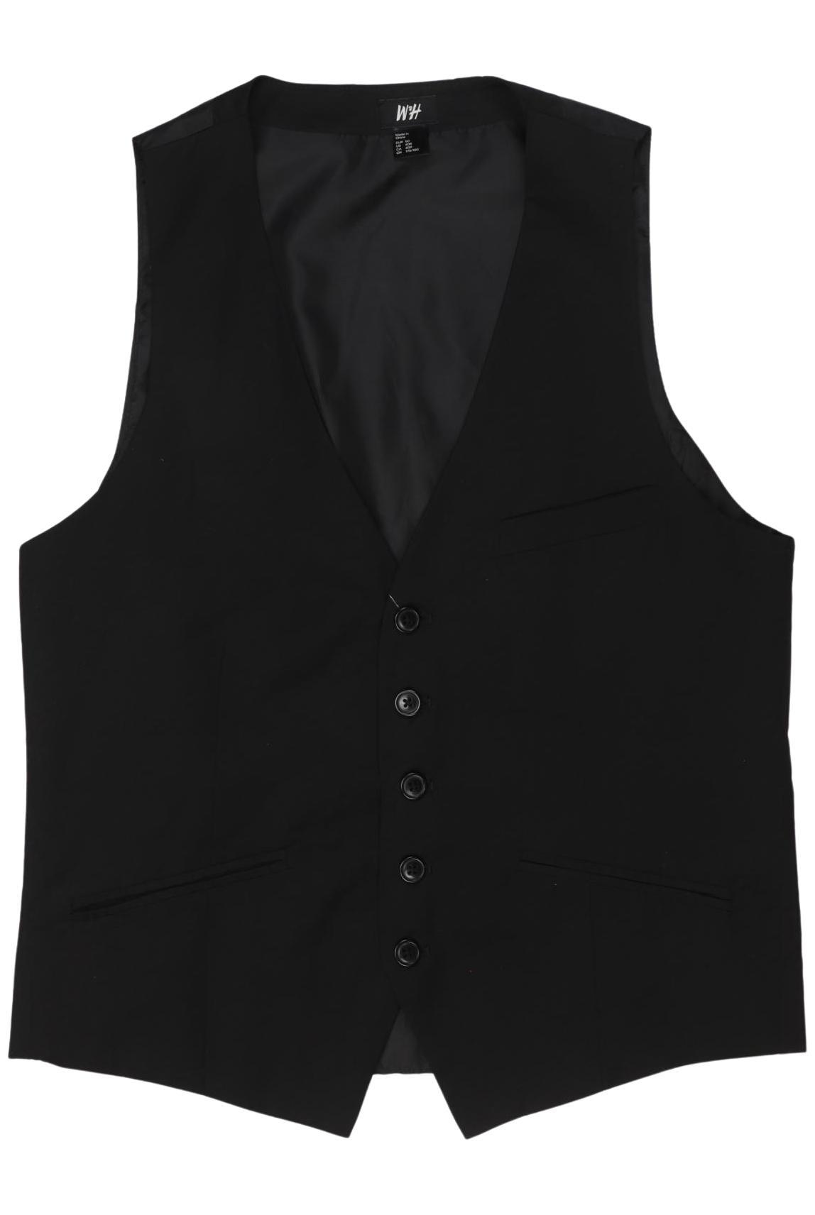 

H&M Herren Weste, schwarz, Gr. 50