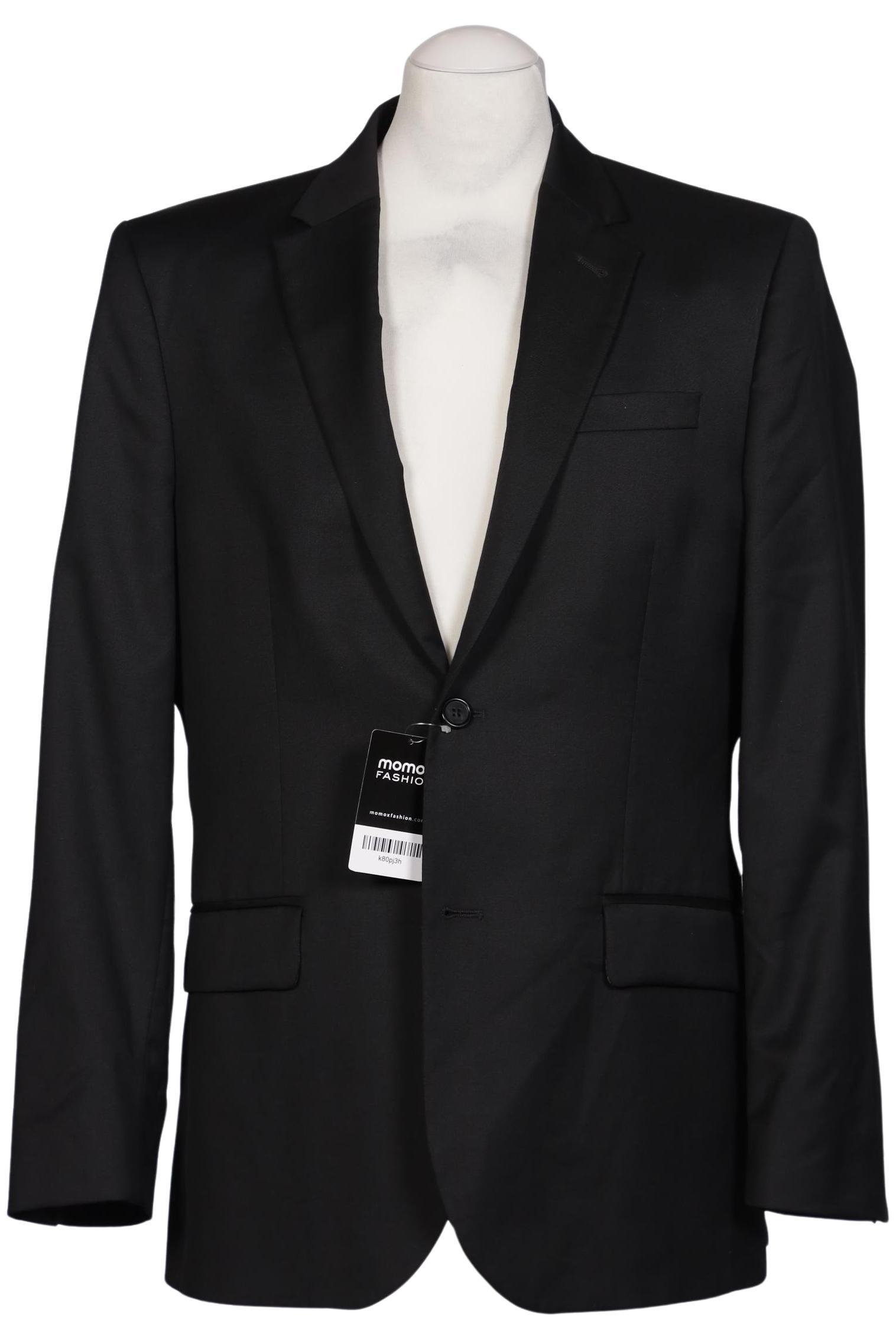 

H&M Herren Sakko, schwarz, Gr. 48