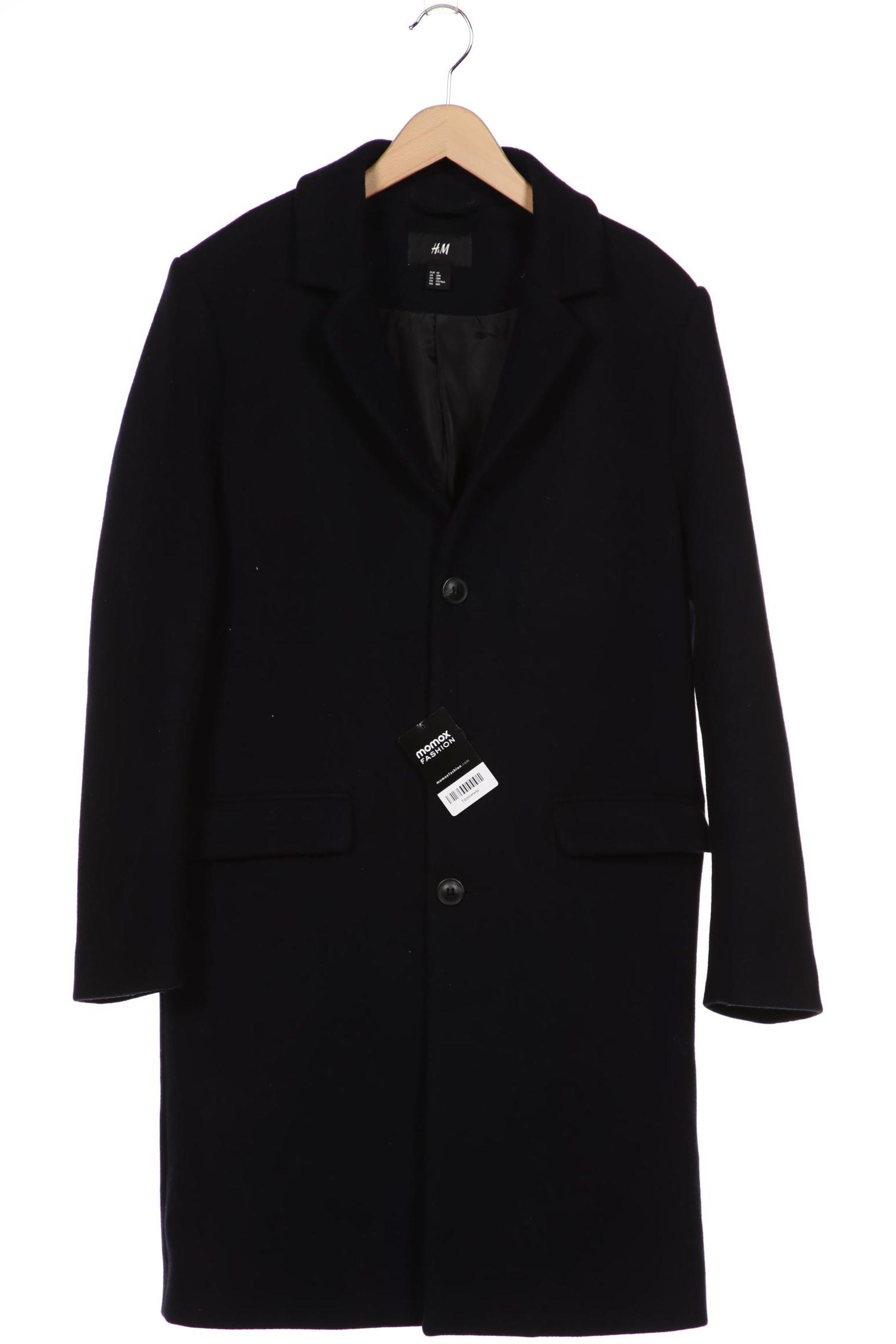 

H&M Herren Mantel, marineblau, Gr. 48