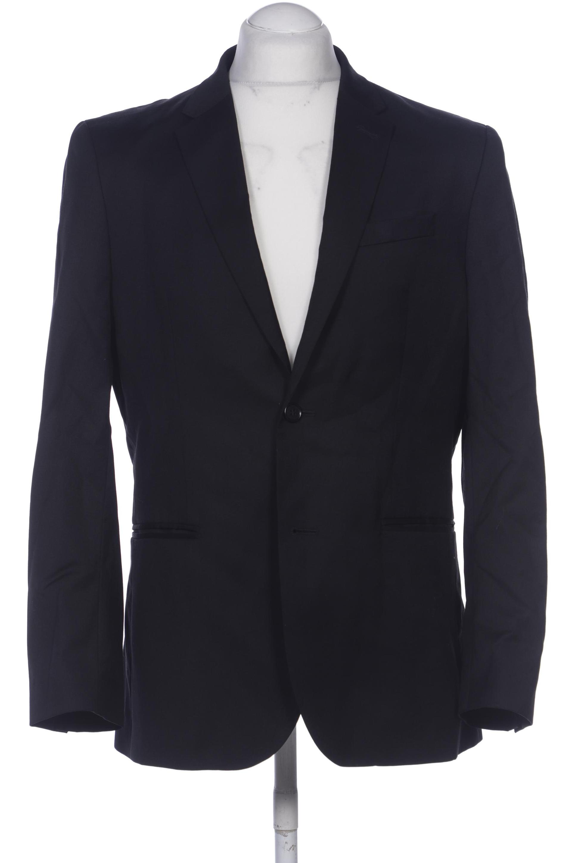 

H&M Herren Sakko, schwarz, Gr. 50