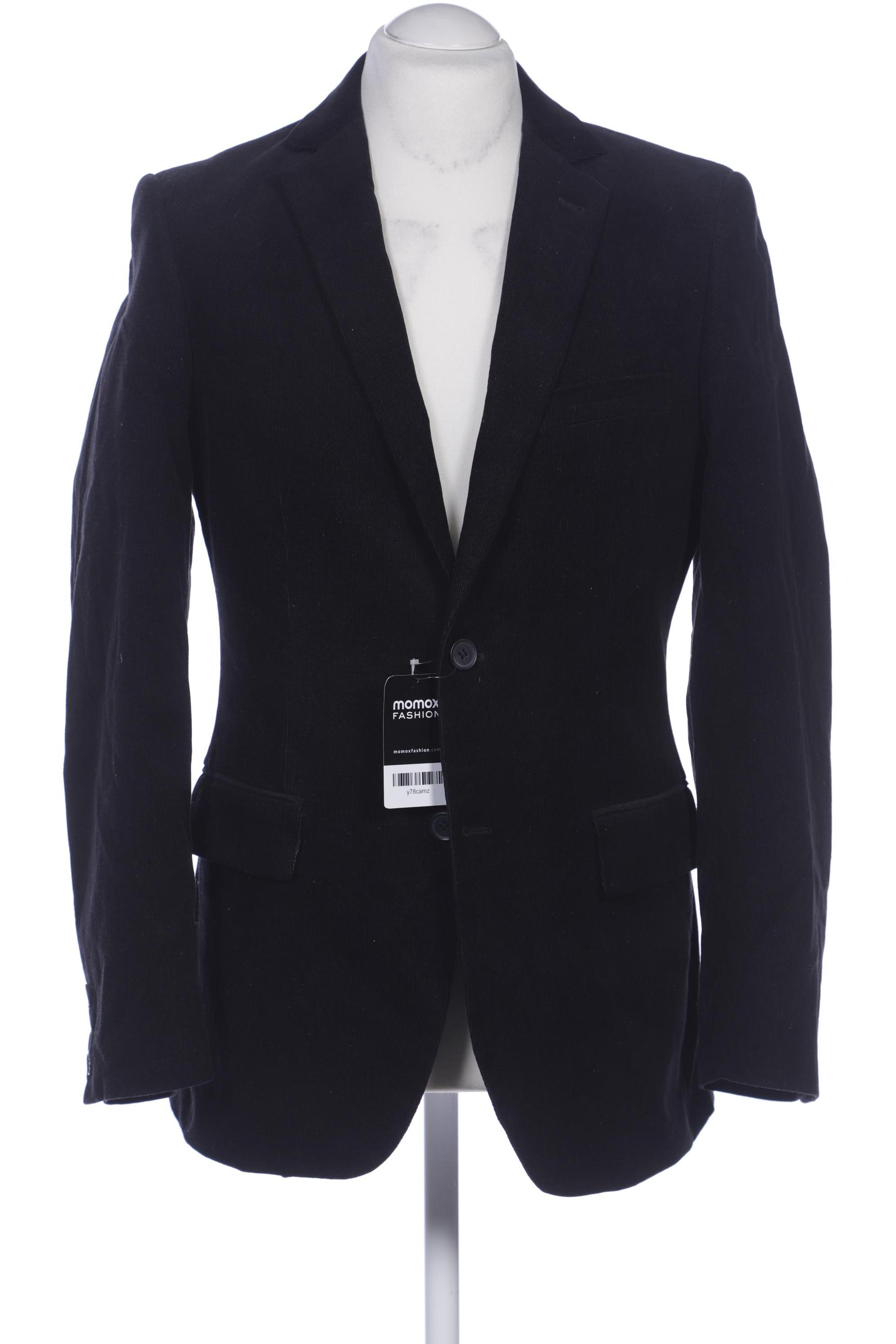 

H&M Herren Sakko, schwarz, Gr. 48