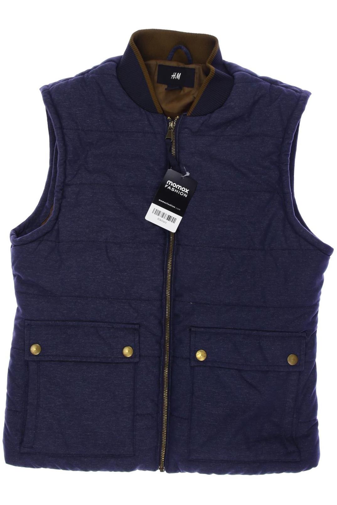 

H&M Herren Weste, blau, Gr. 46