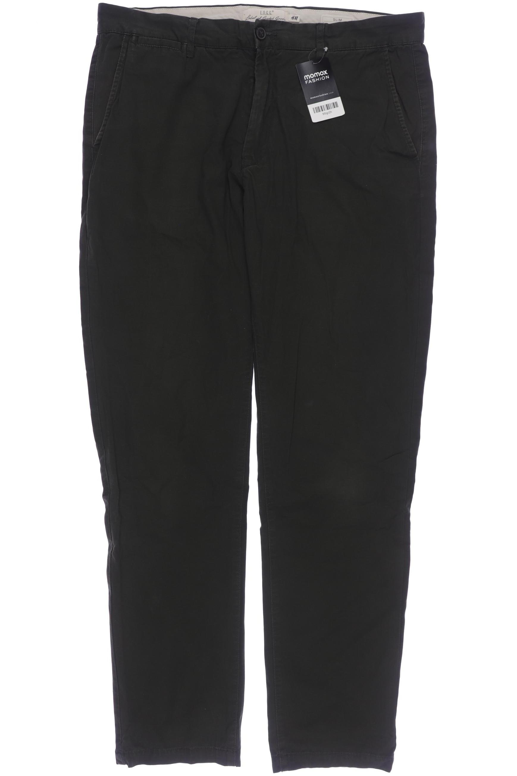 

H&M Herren Stoffhose, grün, Gr. 36