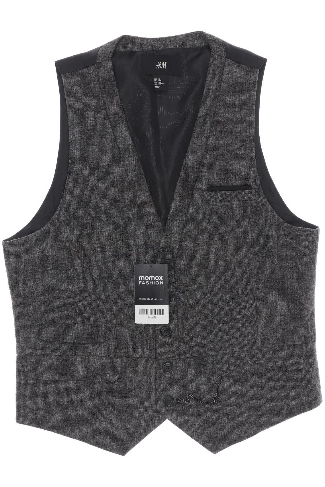 

H&M Herren Weste, grau, Gr. 46