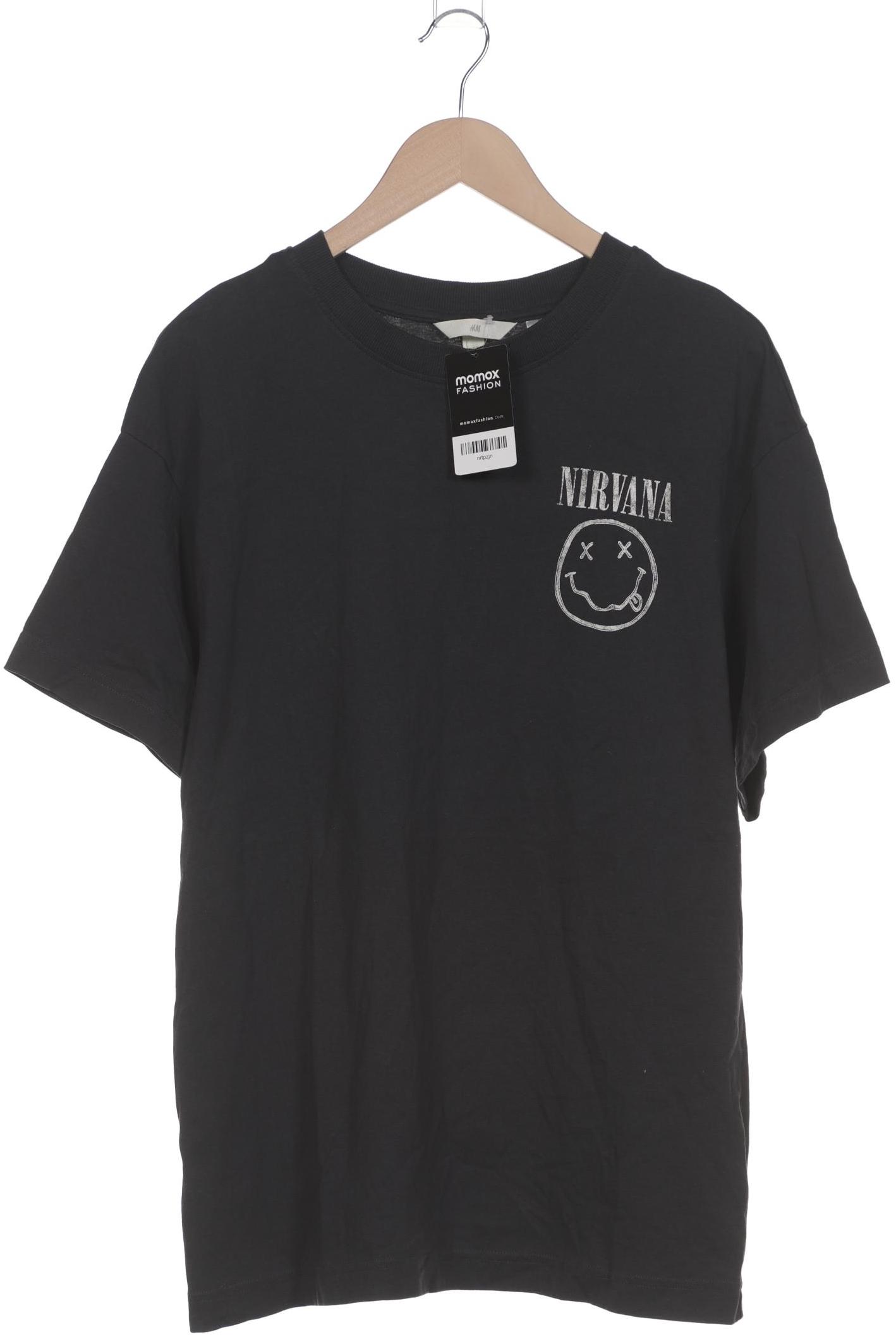 

H&M Herren T-Shirt, schwarz, Gr. 48