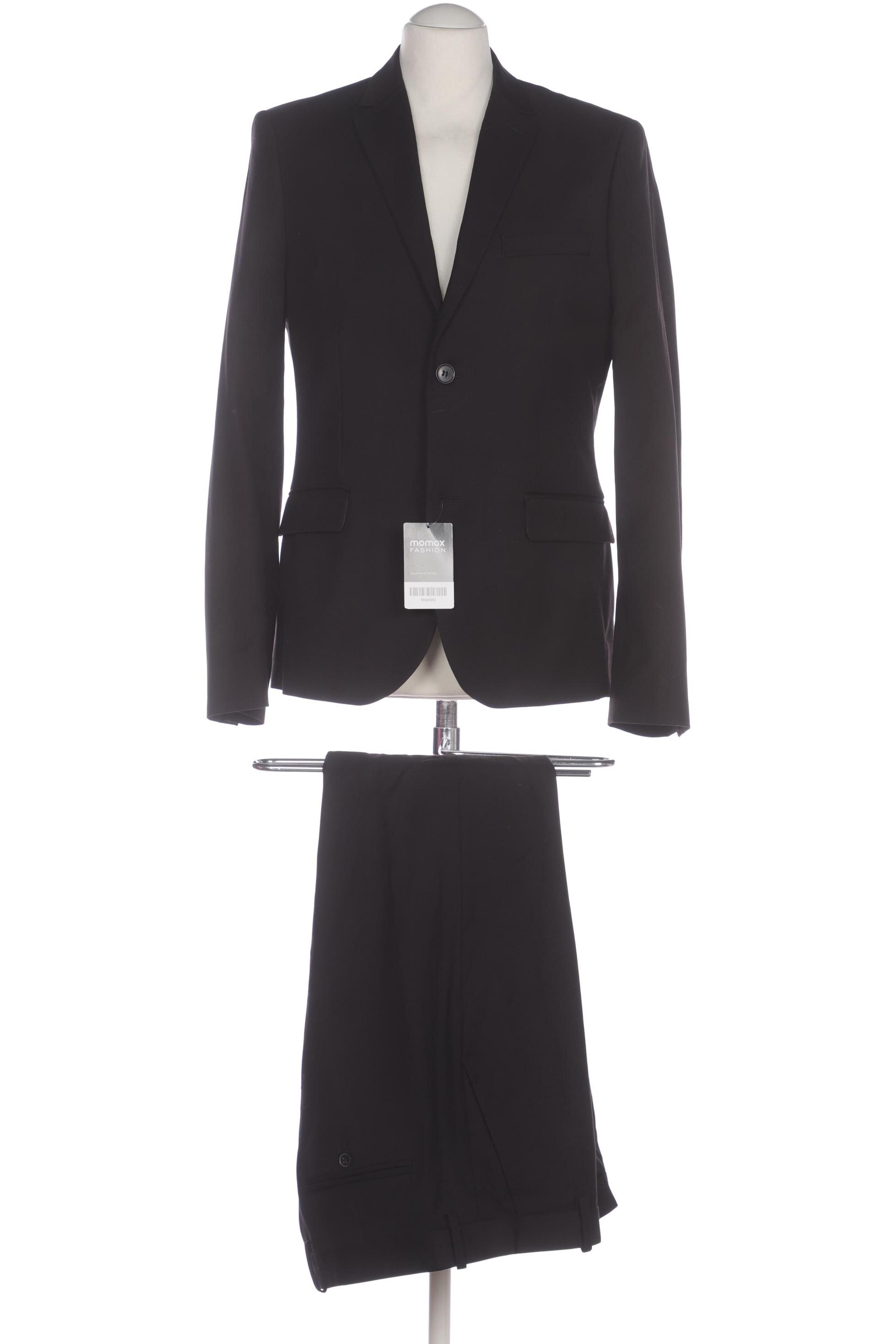 

H&M Herren Anzug, schwarz, Gr. 48