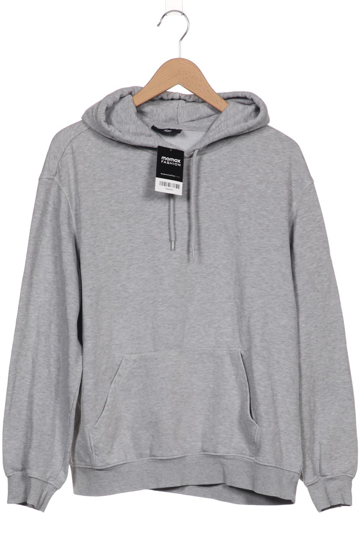 

H&M Herren Kapuzenpullover, grau, Gr. 52