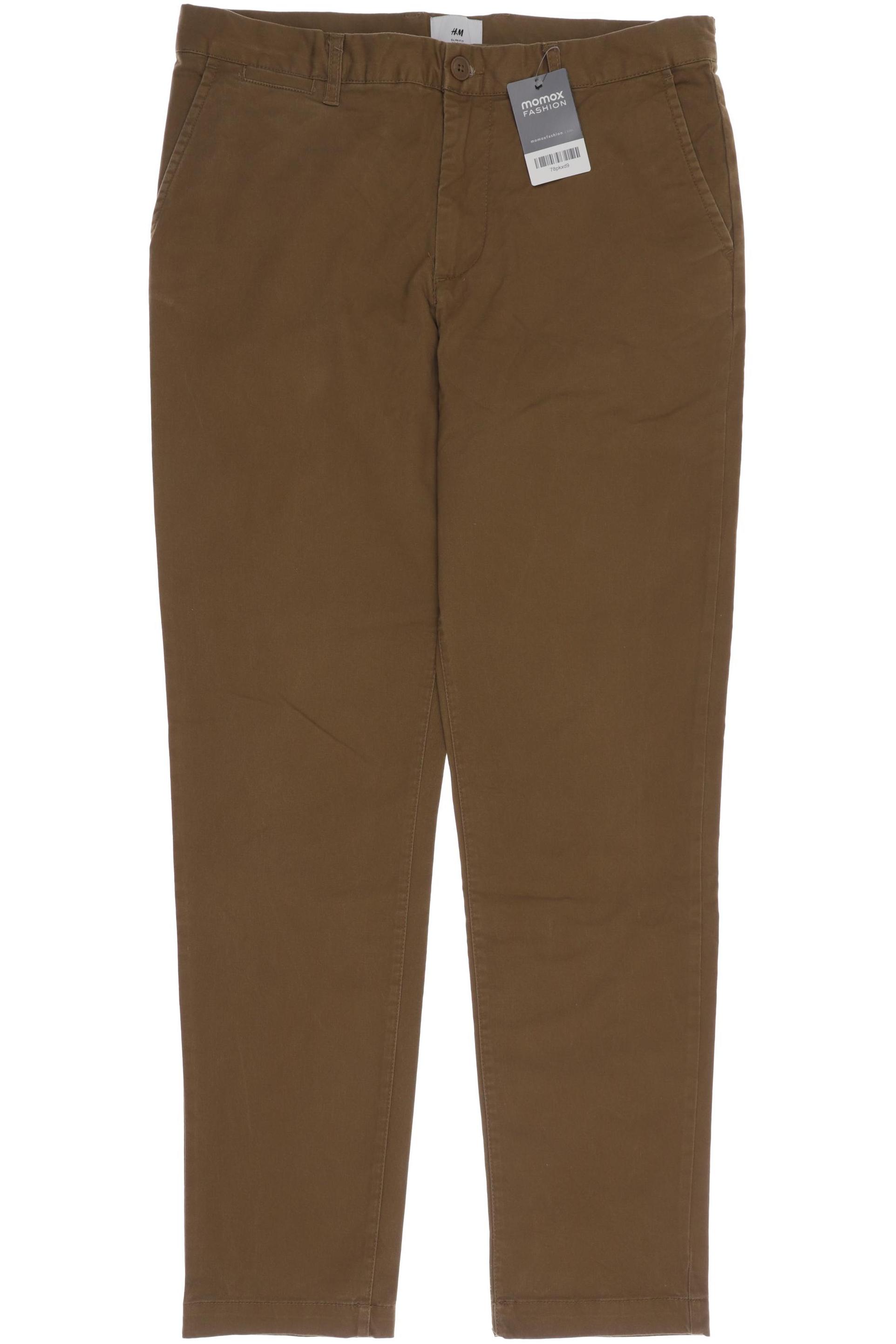 

H&M Herren Stoffhose, braun, Gr. 33