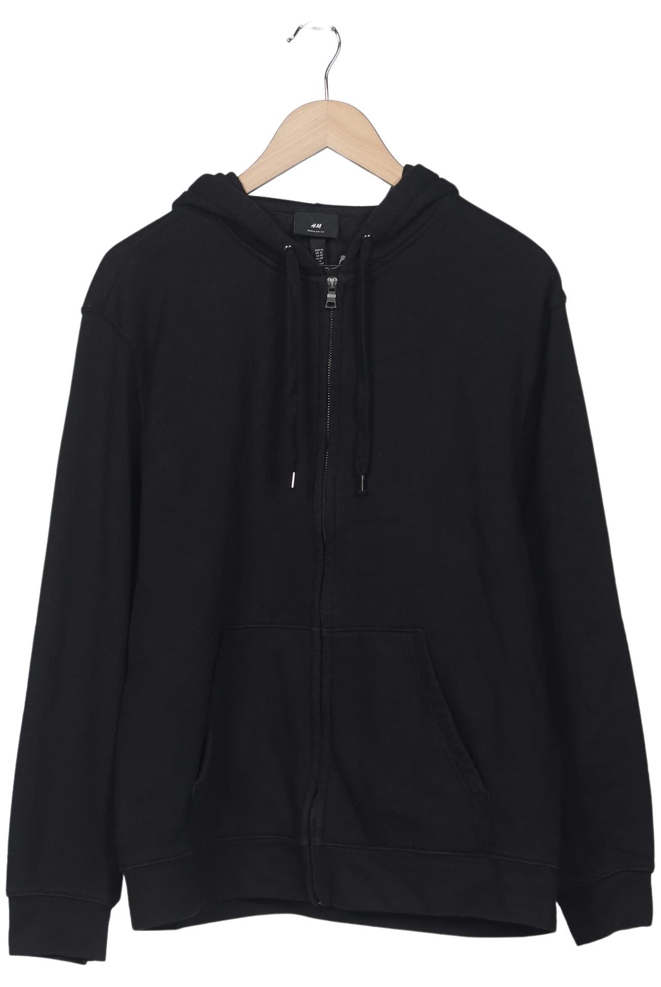 

H&M Herren Kapuzenpullover, schwarz, Gr. 54