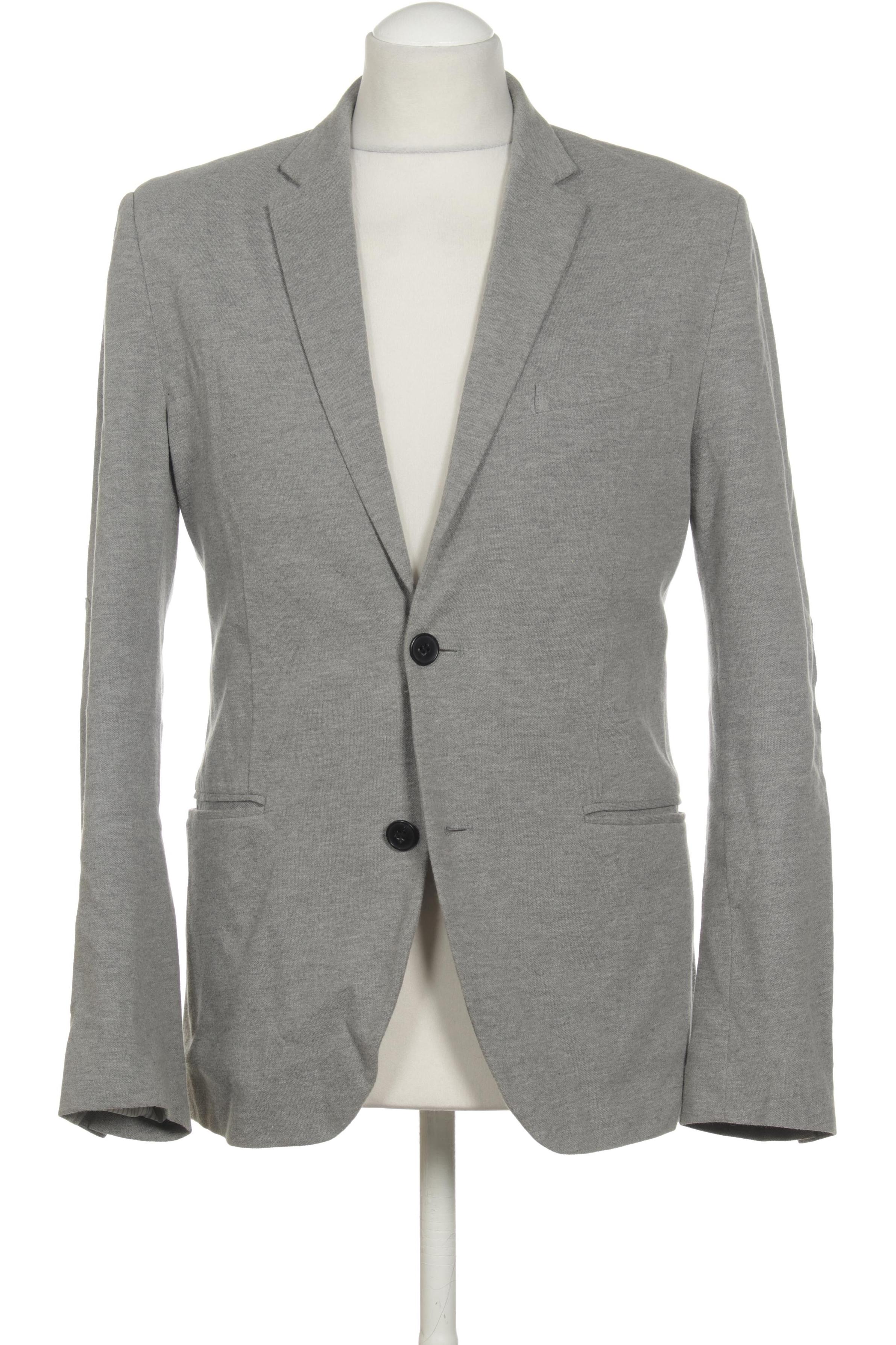 

H&M Herren Sakko, grau, Gr. 46