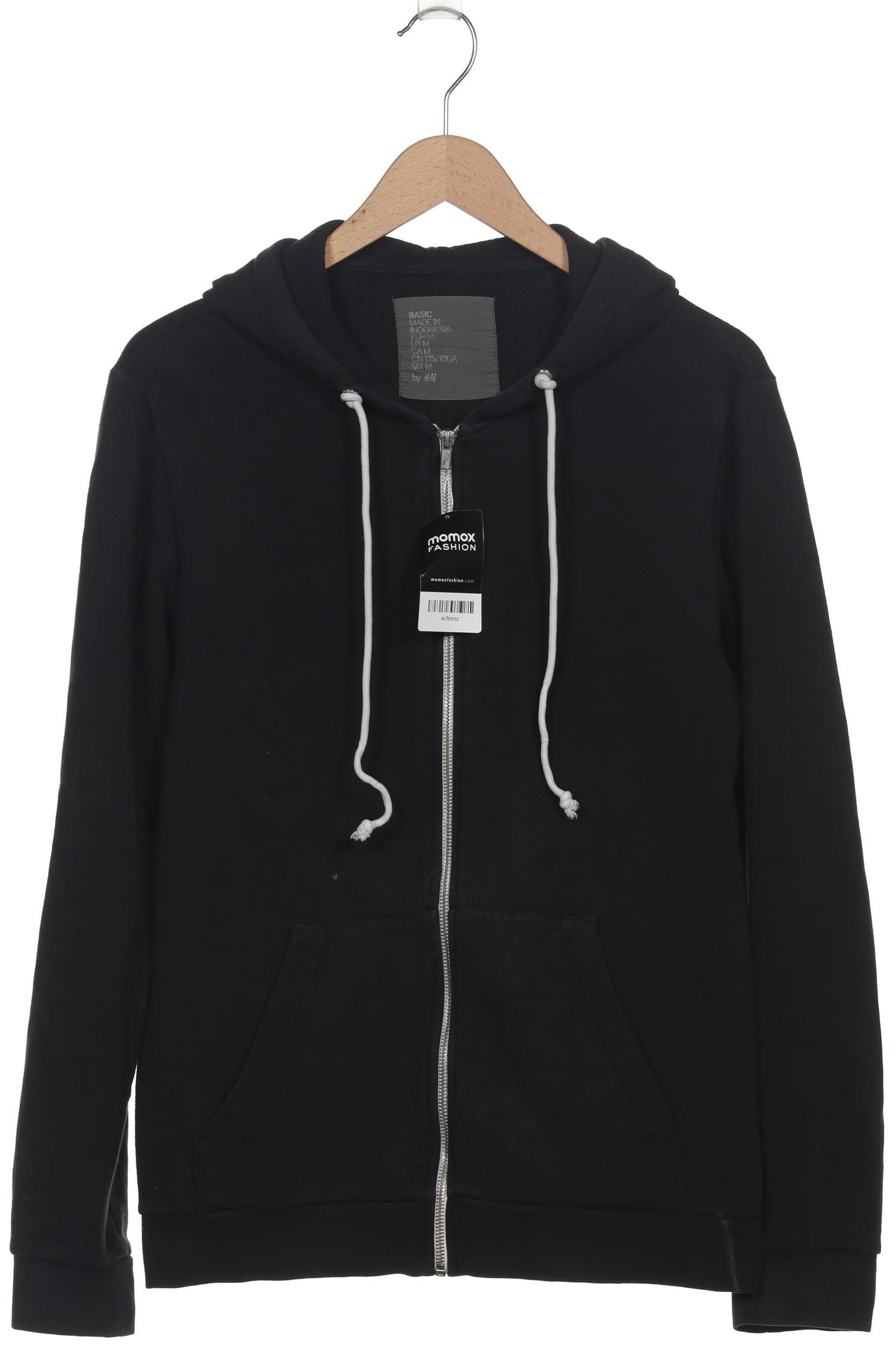 

H&M Herren Kapuzenpullover, schwarz, Gr. 48