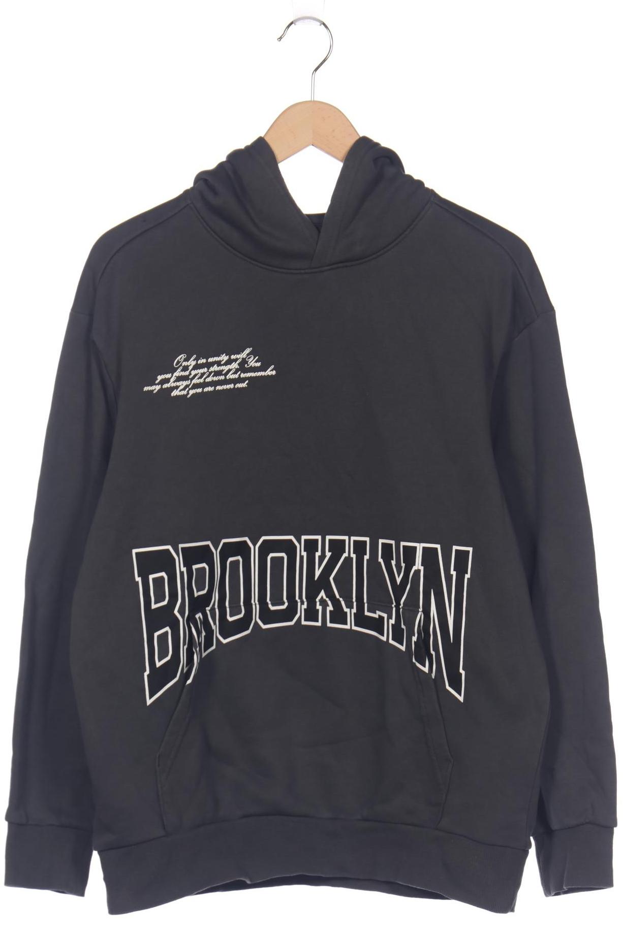 

H&M Herren Kapuzenpullover, grau, Gr. 48