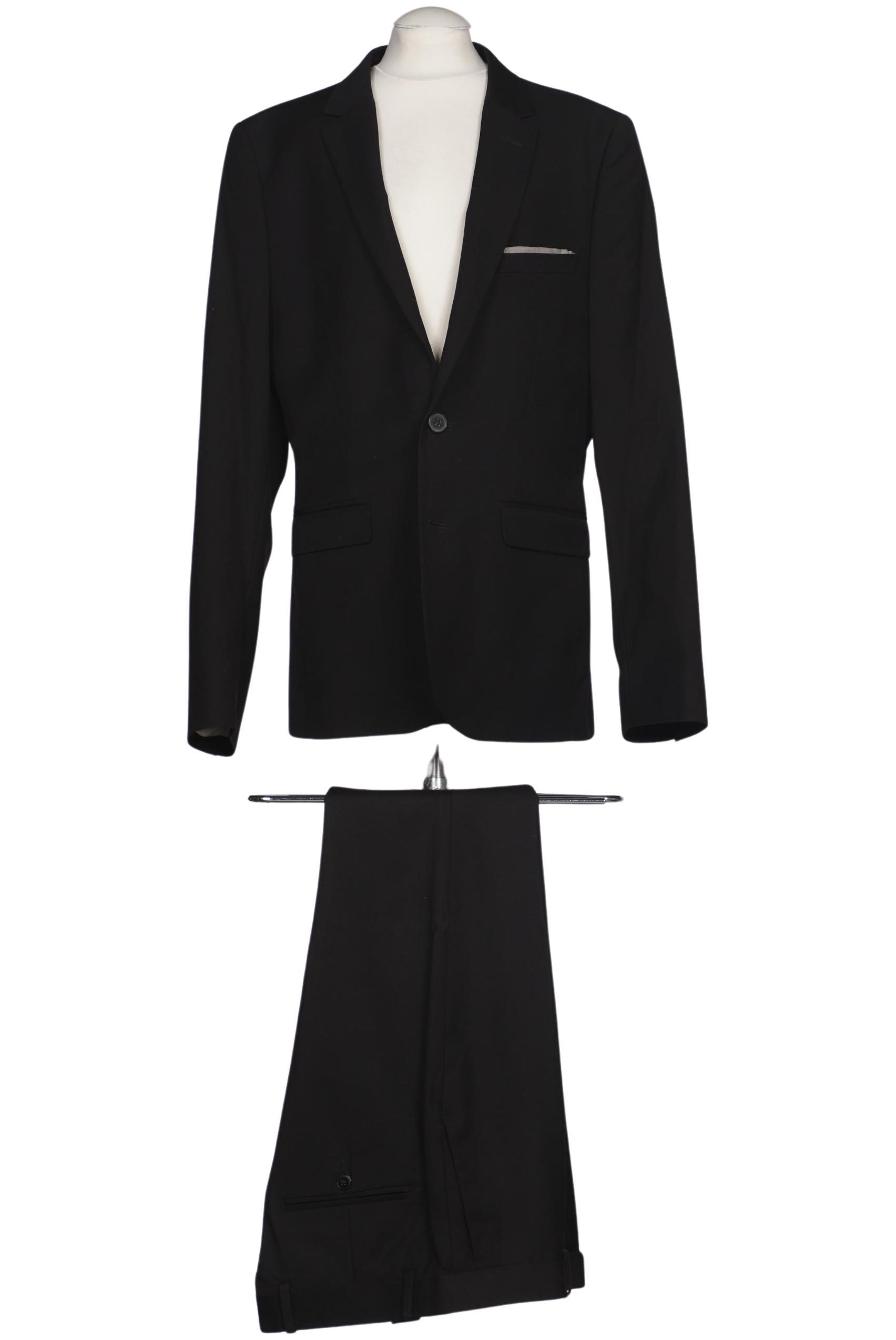 

H&M Herren Anzug, schwarz, Gr. 44