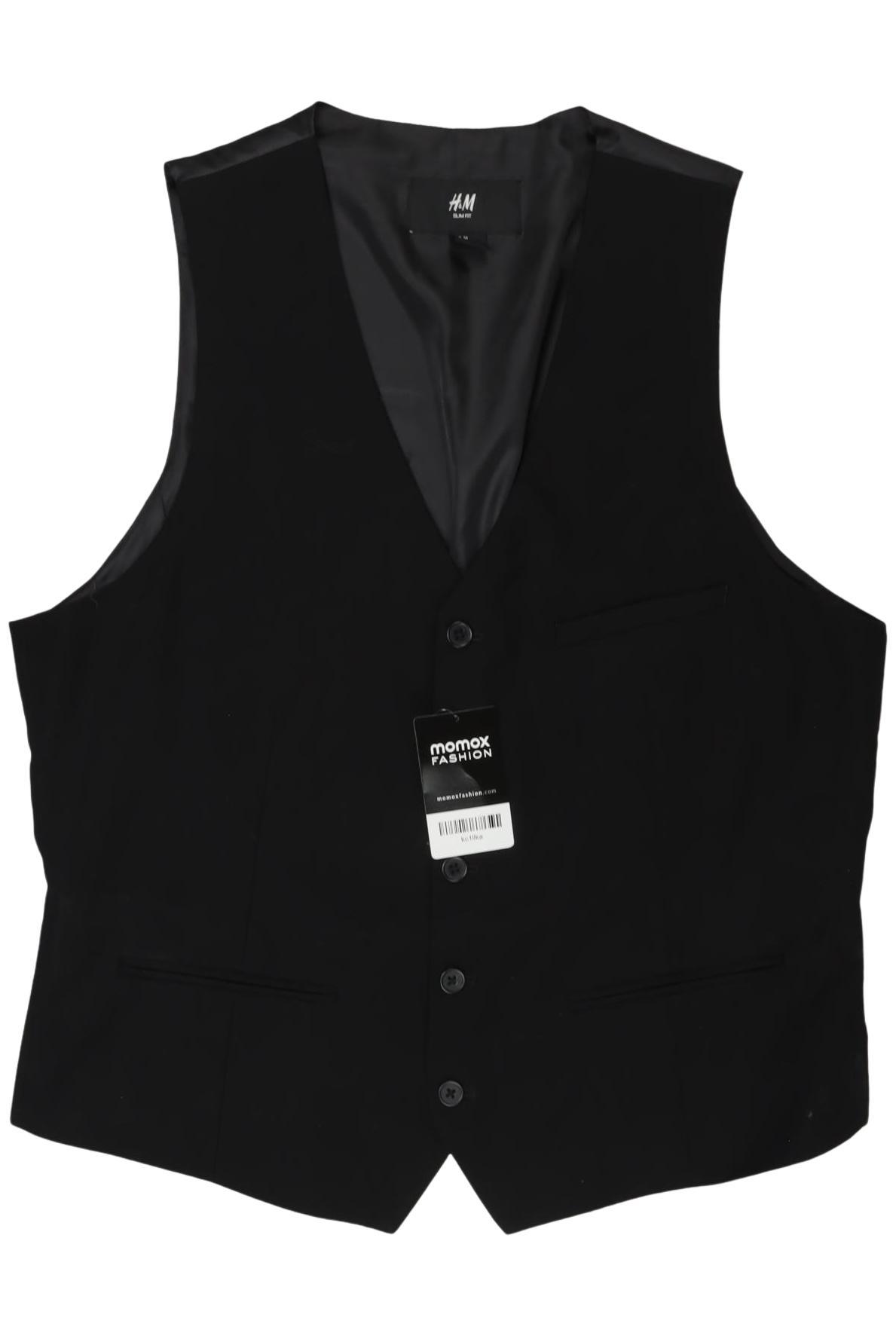 

H&M Herren Weste, schwarz, Gr. 54