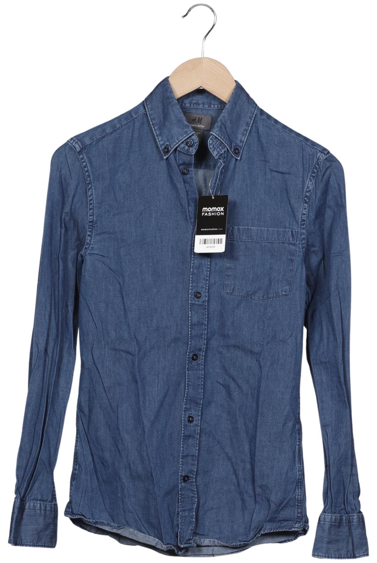 

H&M Herren Hemd, blau, Gr. 44