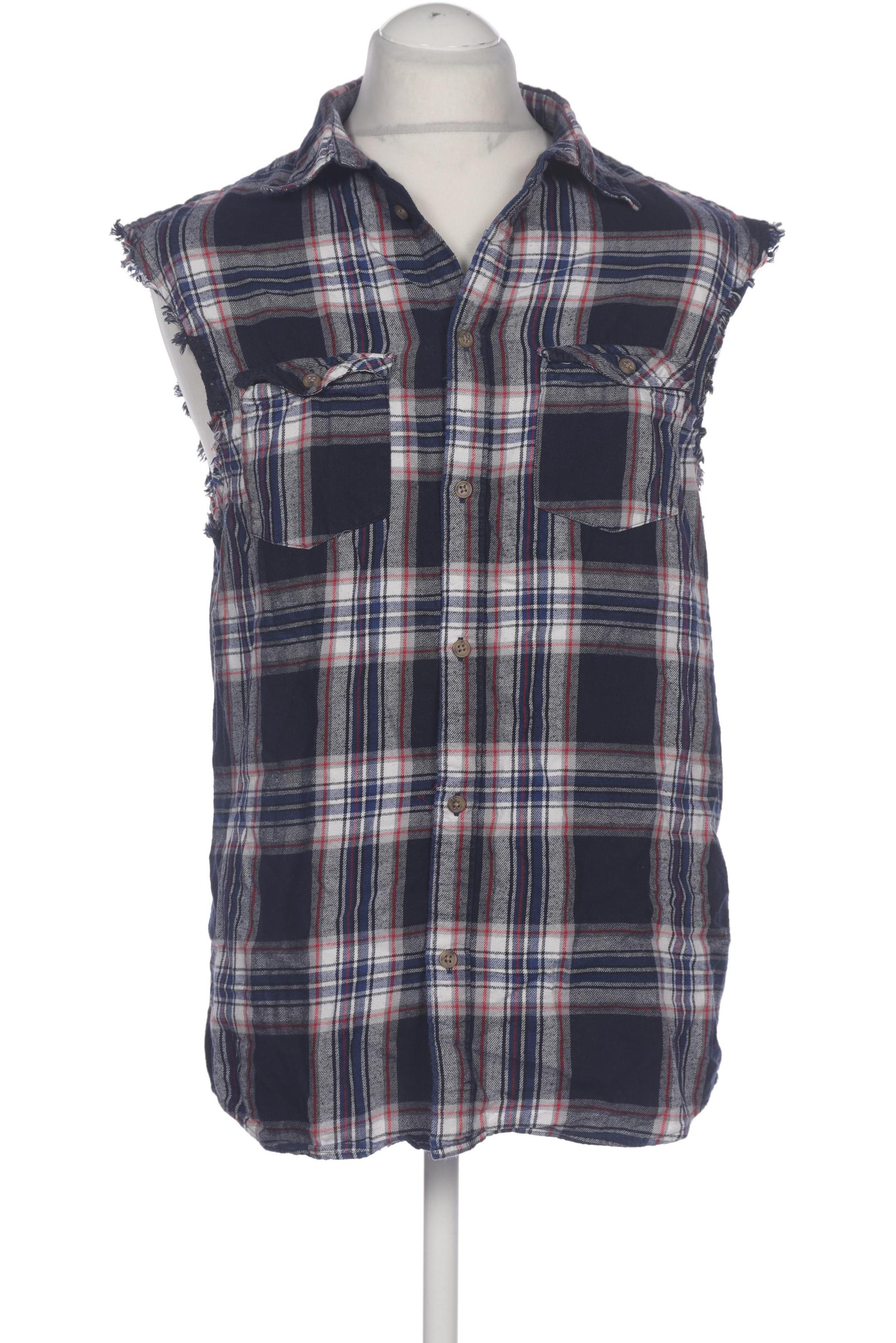 

H&M Herren Hemd, marineblau, Gr. 48