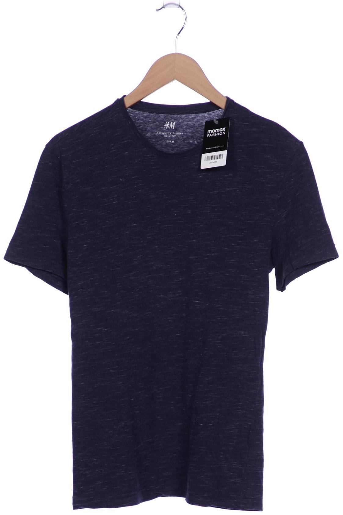 

H&M Herren T-Shirt, marineblau, Gr. 48