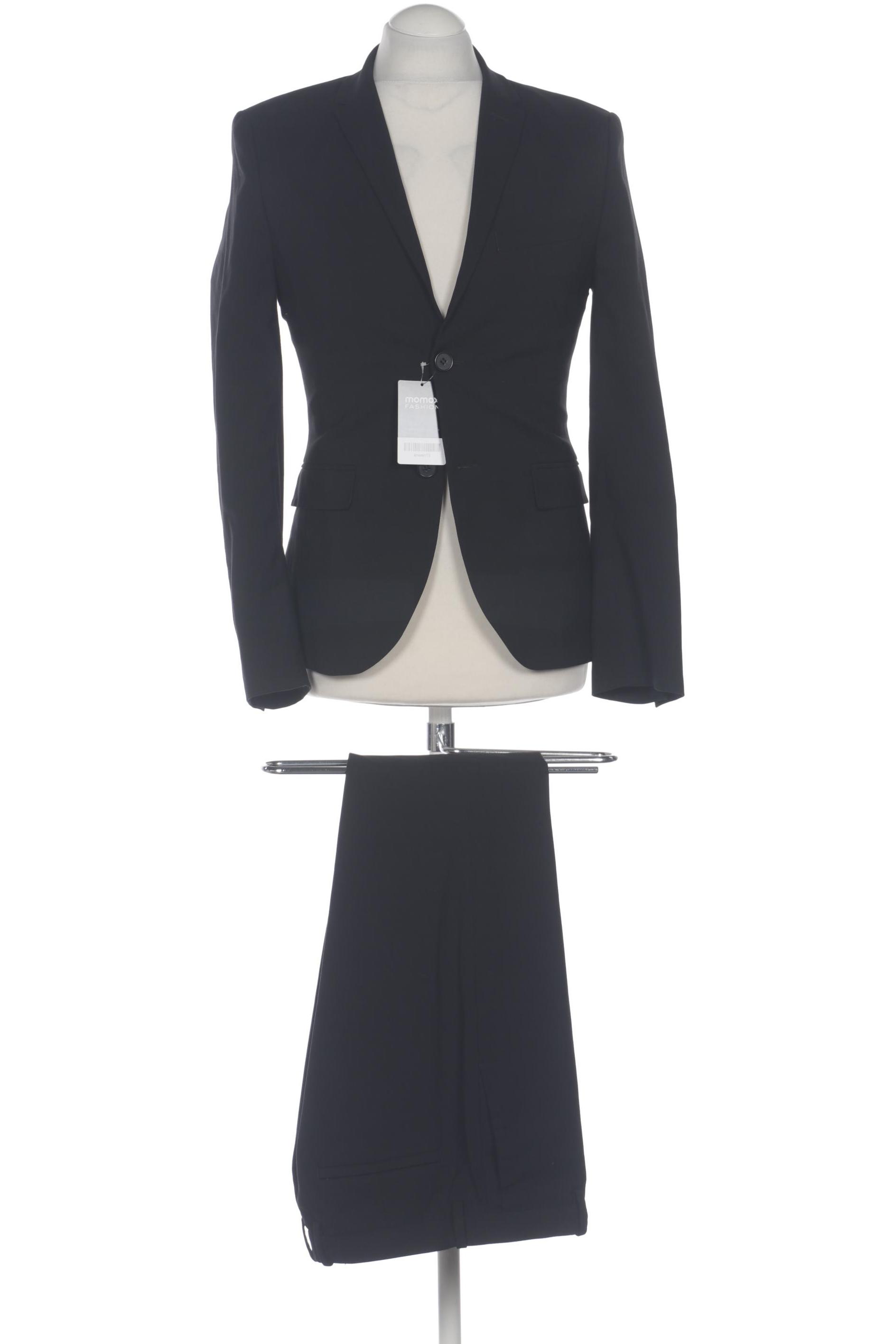 

H&M Herren Anzug, schwarz, Gr. 46