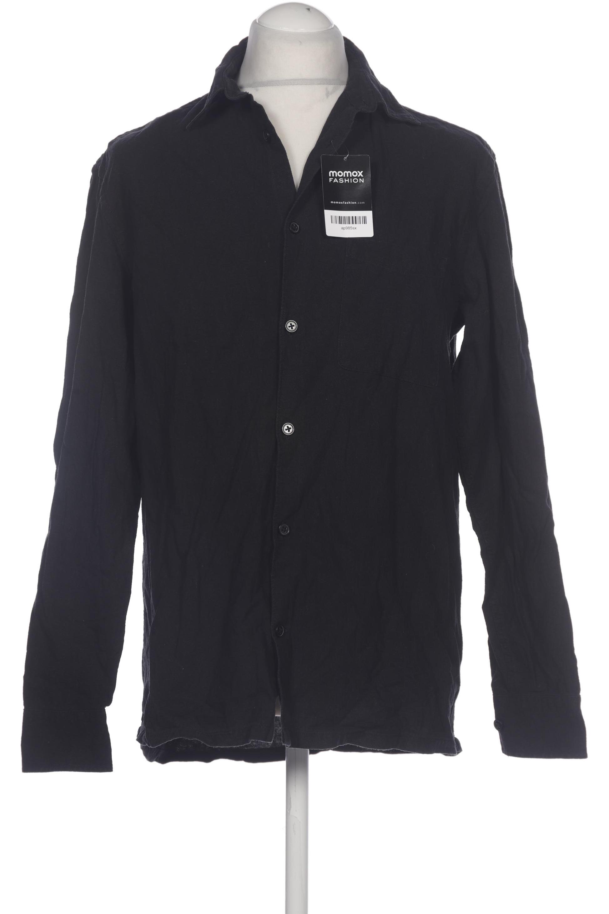 

H&M Herren Hemd, schwarz, Gr. 48