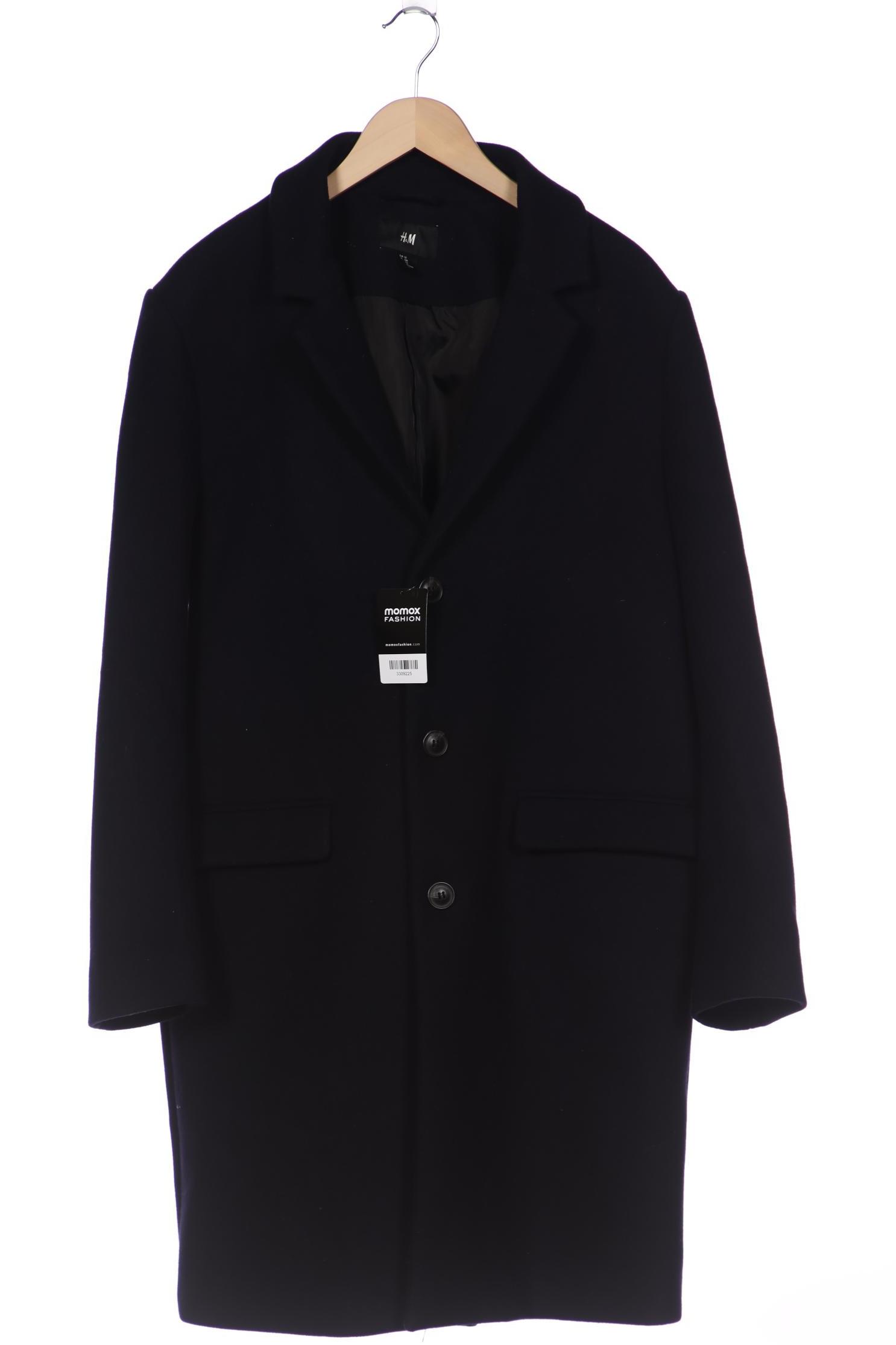 

H&M Herren Mantel, marineblau, Gr. 52