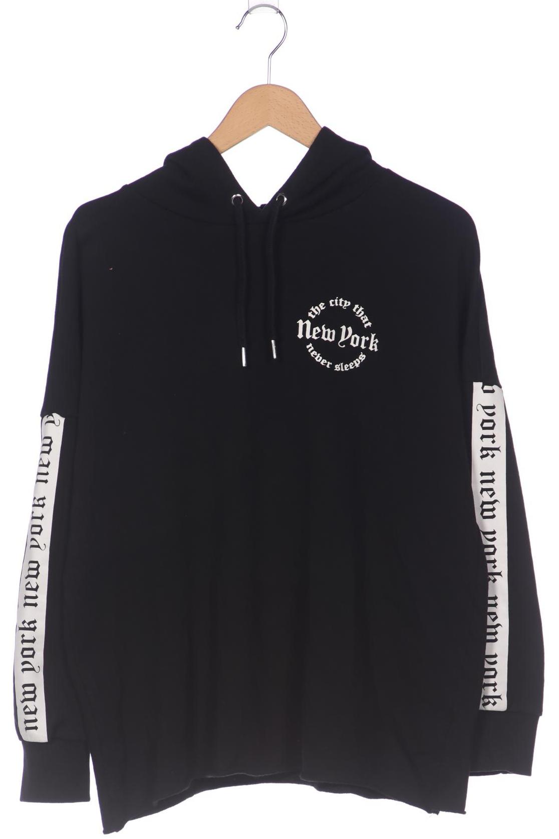 

H&M Herren Kapuzenpullover, schwarz, Gr. 46