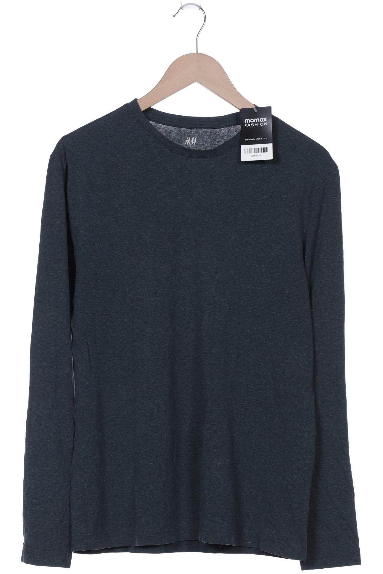 

H&M Herren Langarmshirt, grün, Gr. 52