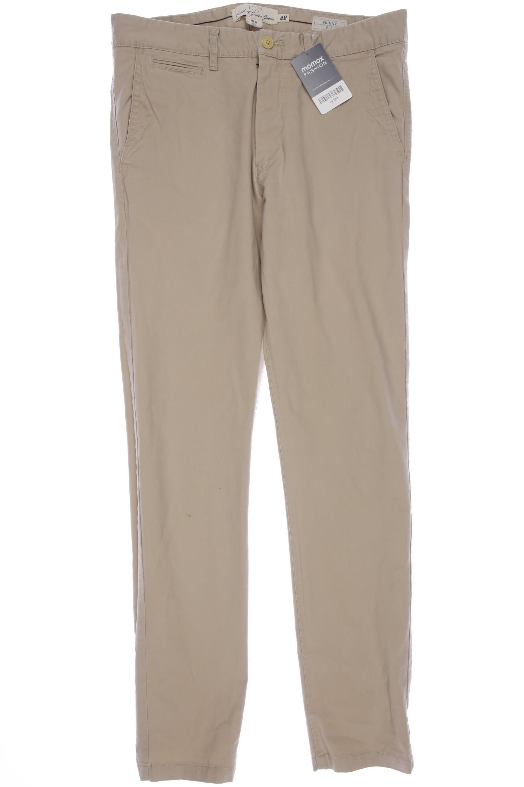

H&M Herren Stoffhose, beige, Gr. 32