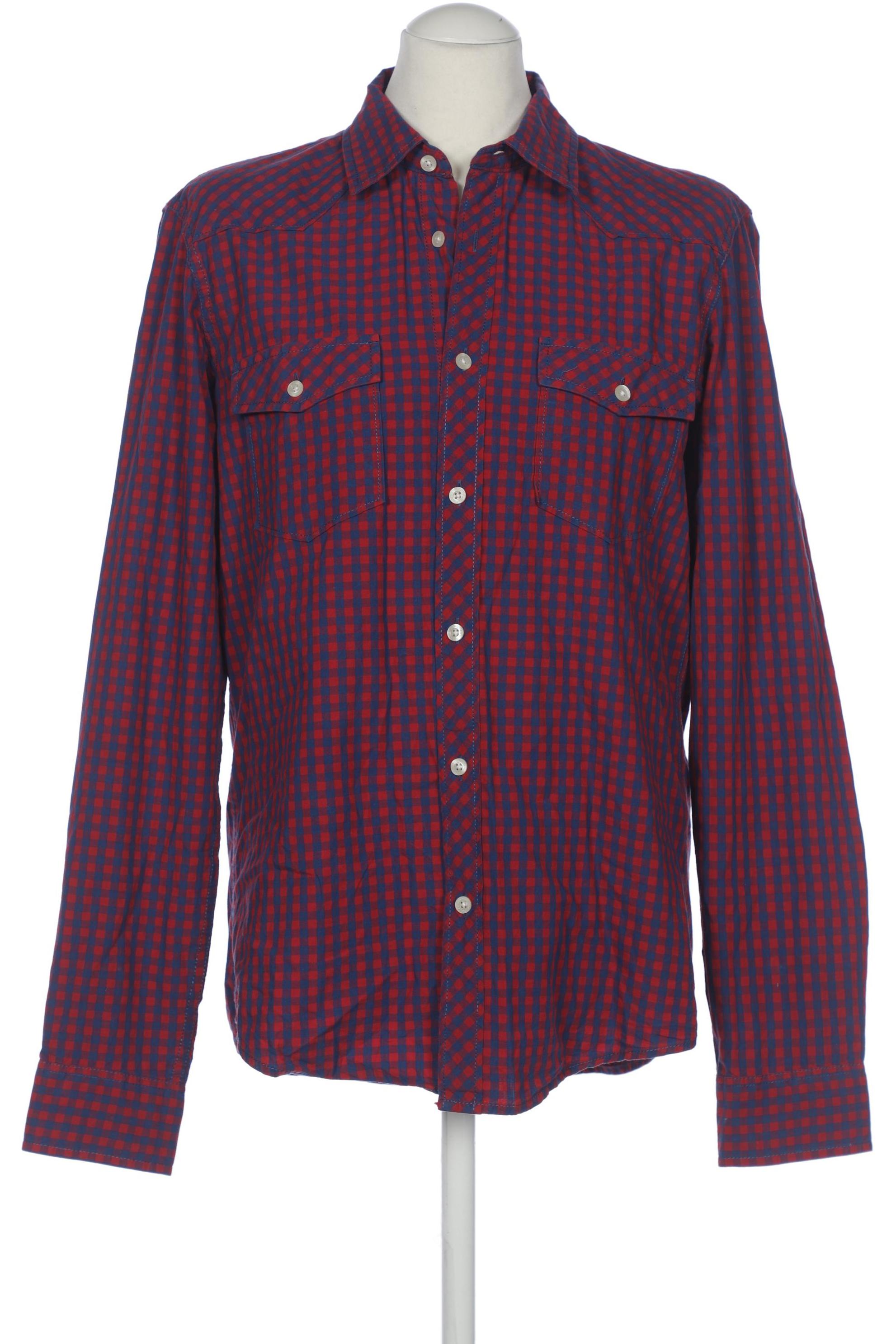 

H&M Herren Hemd, rot, Gr. 48