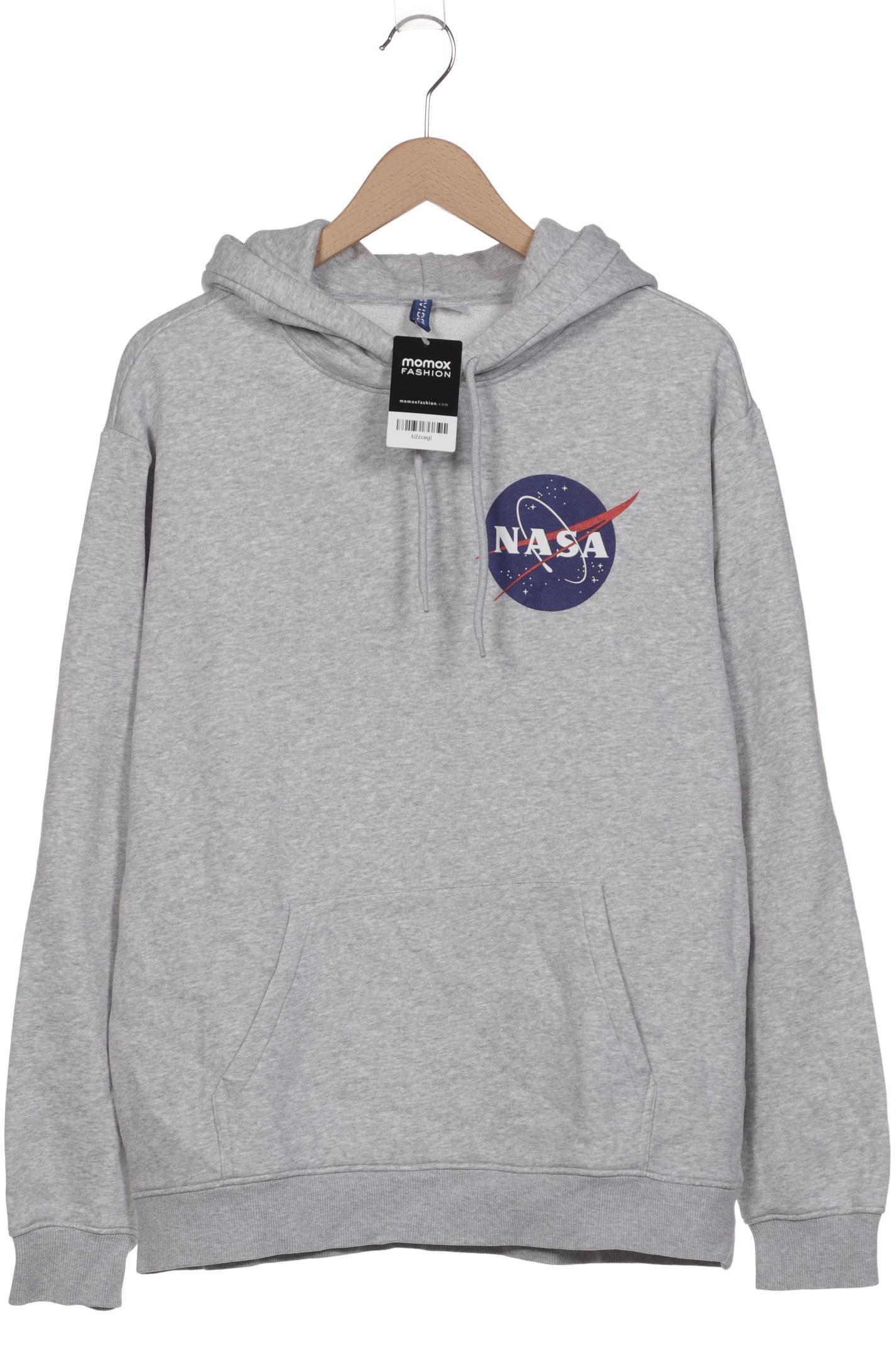 

H&M Herren Kapuzenpullover, grau, Gr. 52