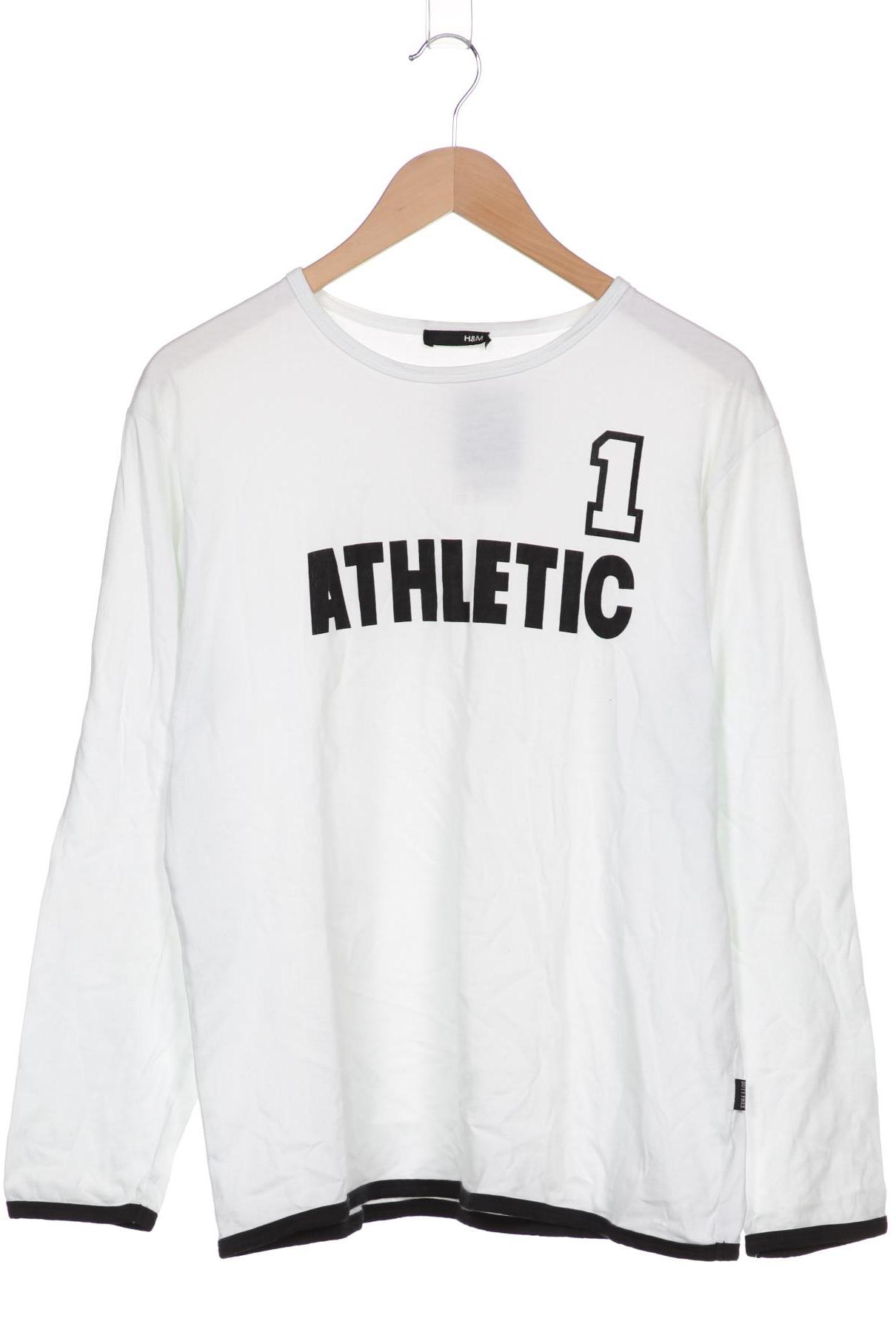 

H&M Herren Langarmshirt, weiß