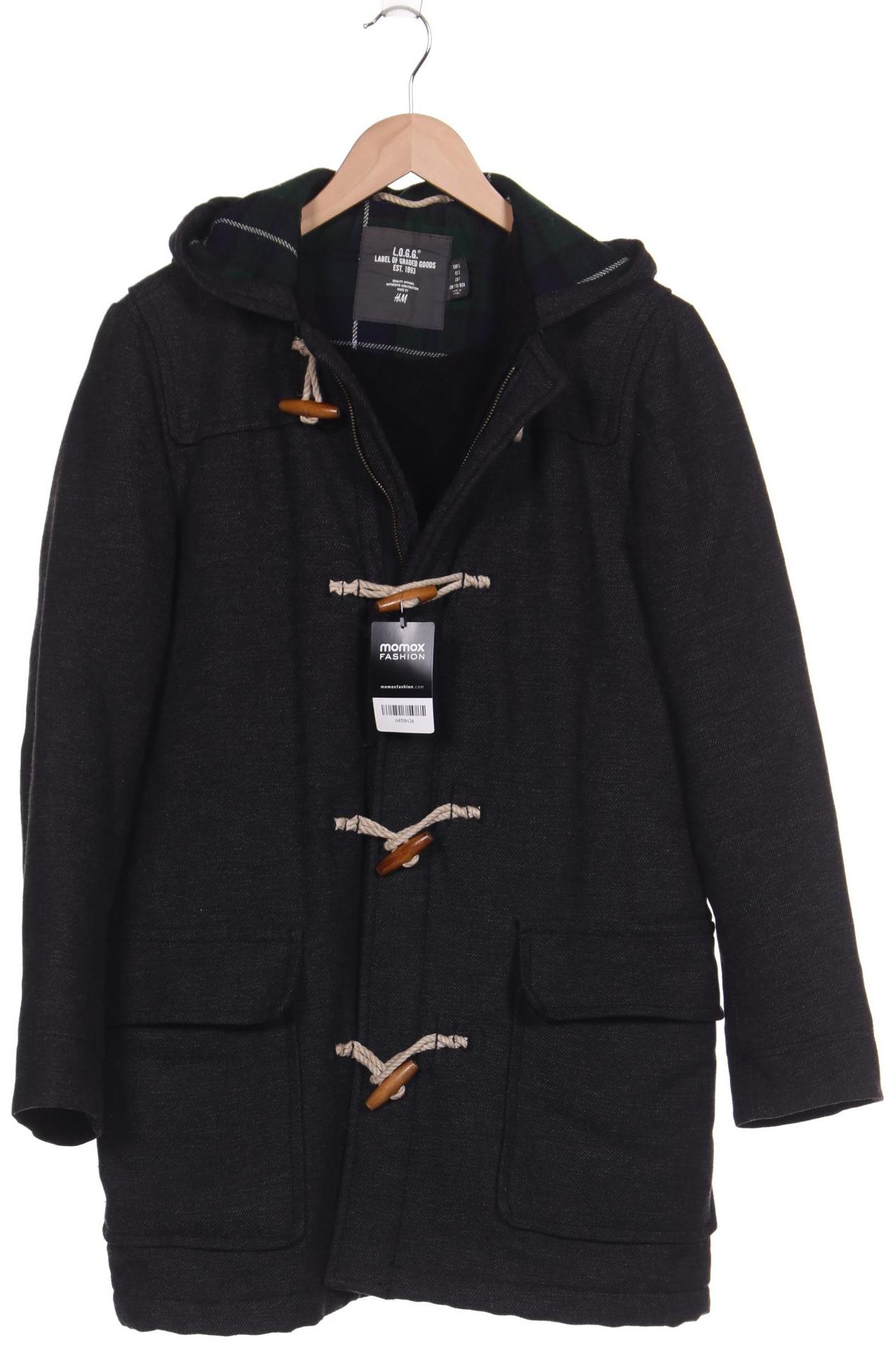 

H&M Herren Mantel, grau, Gr. 46