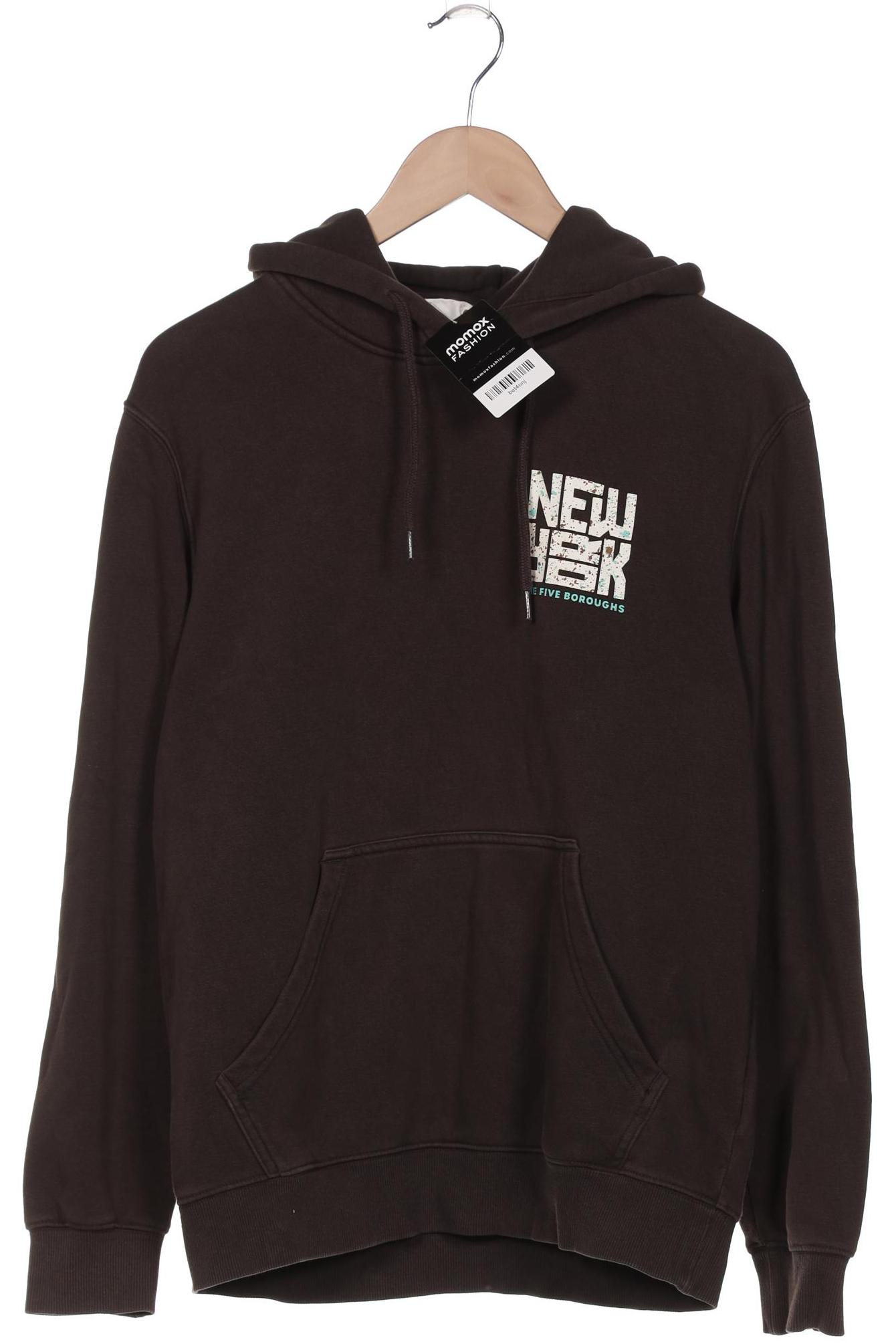 

H&M Herren Kapuzenpullover, braun, Gr. 46