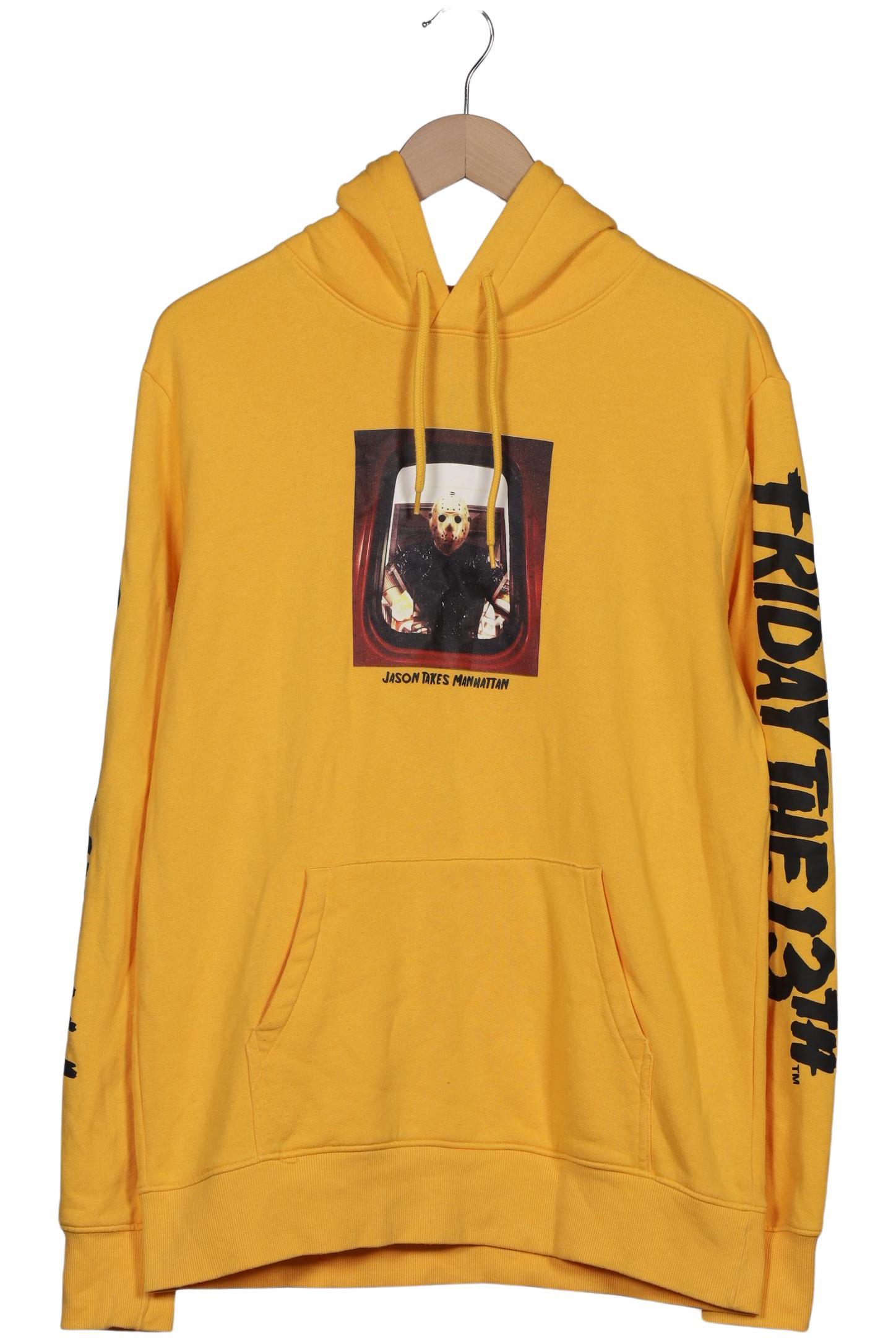 

H&M Herren Kapuzenpullover, gelb, Gr. 48