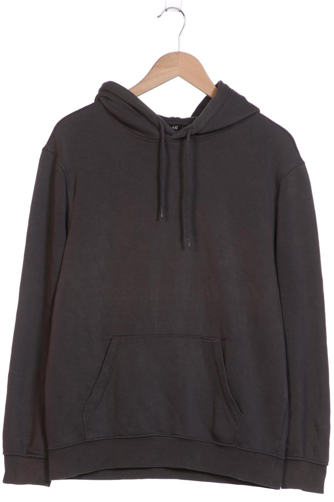 

H&M Herren Kapuzenpullover, grau, Gr. 46
