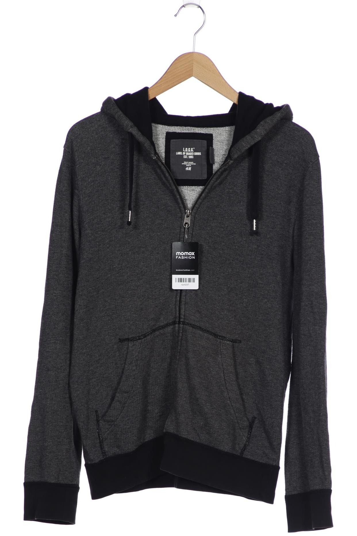 

H&M Herren Kapuzenpullover, grau