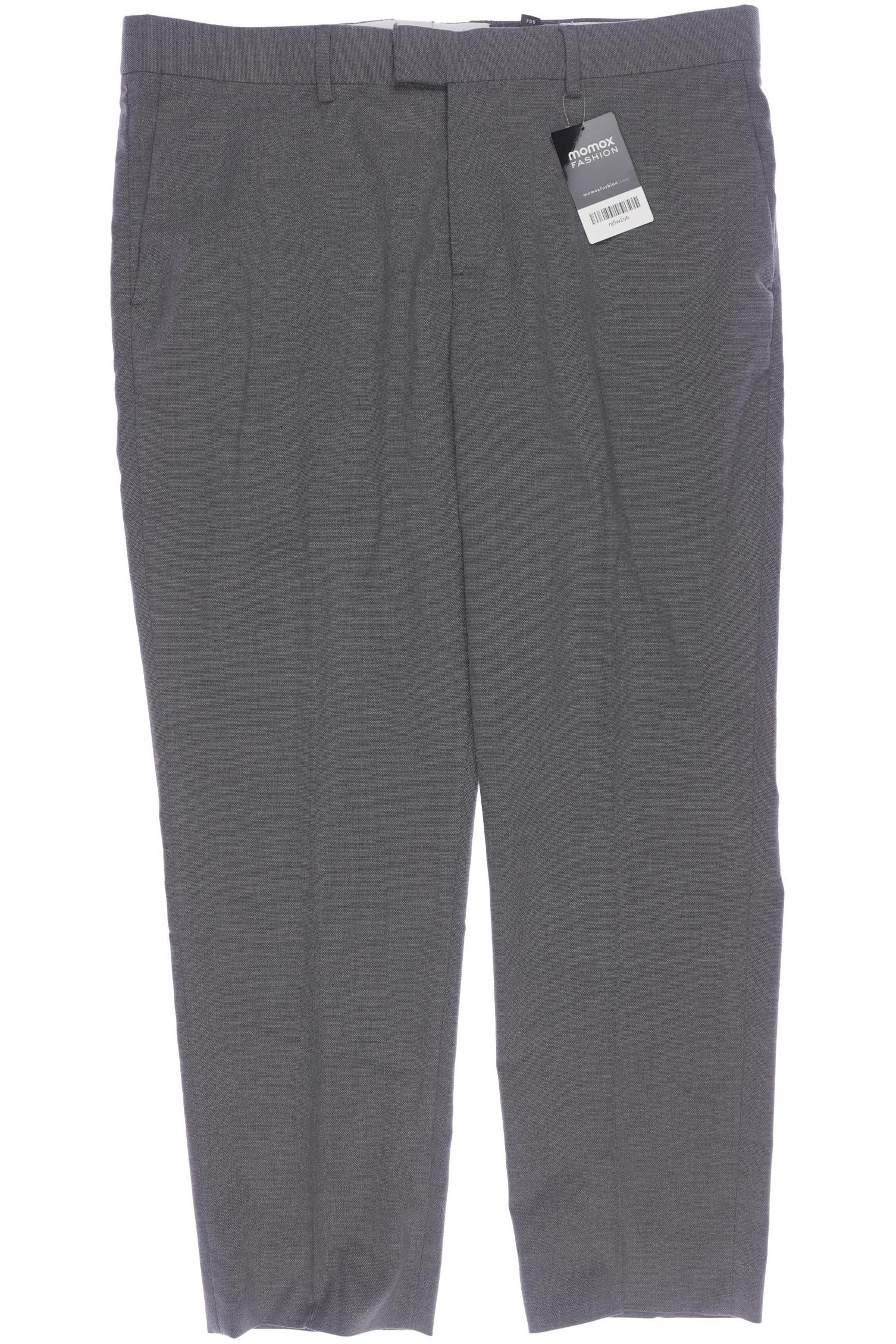

H&M Herren Stoffhose, grau, Gr. 52
