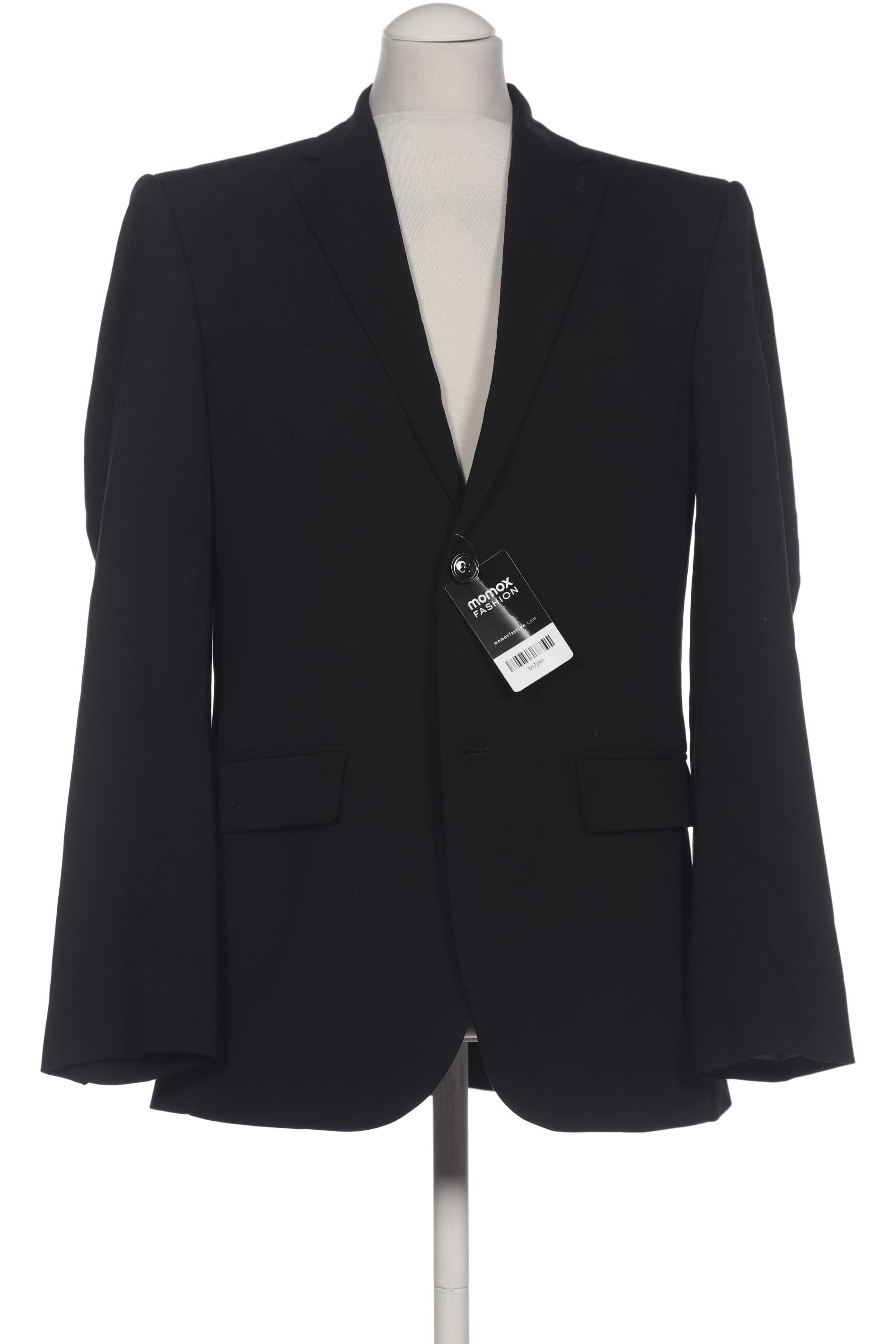 

H&M Herren Sakko, schwarz, Gr. 48