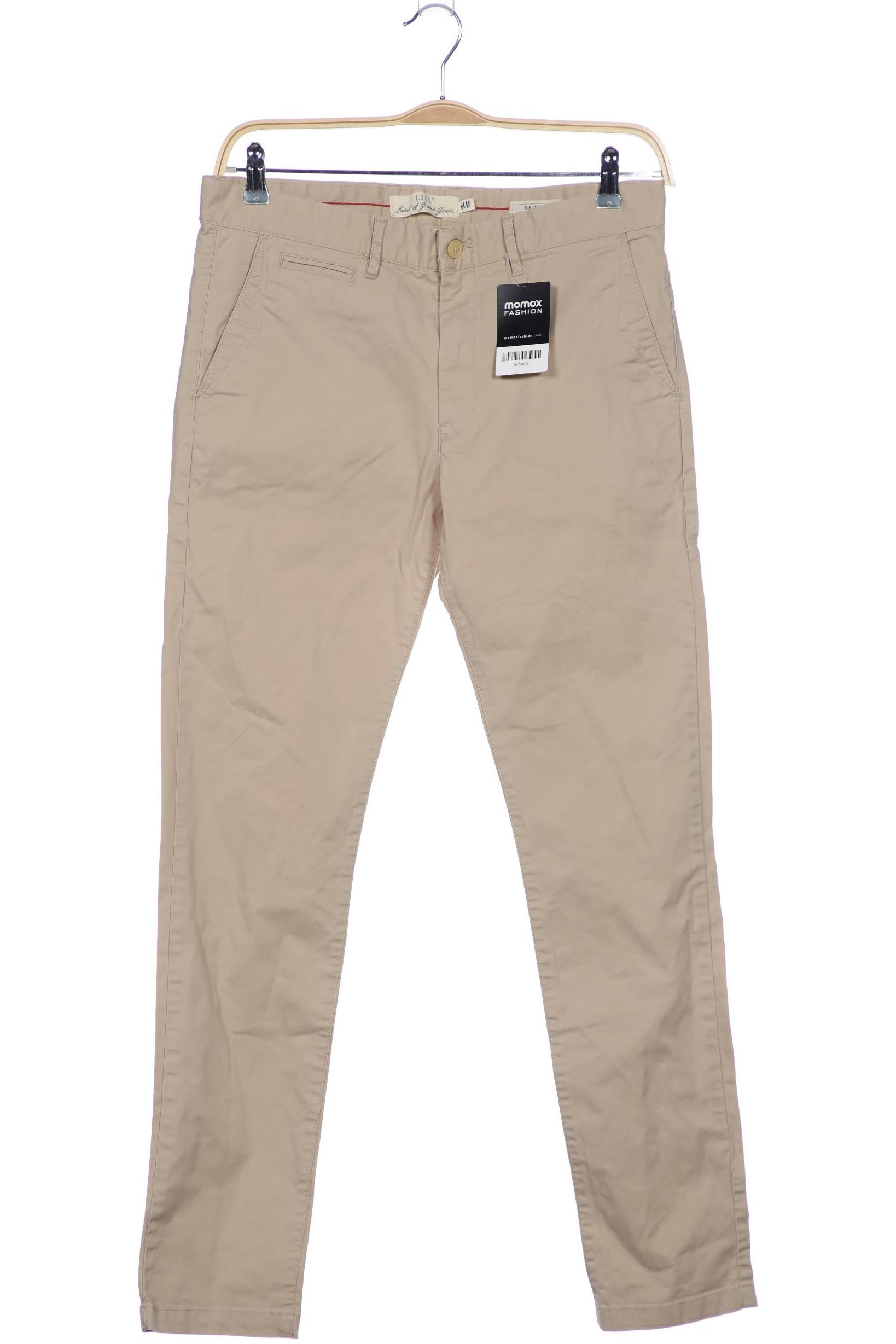 

H&M Herren Stoffhose, beige, Gr. 33