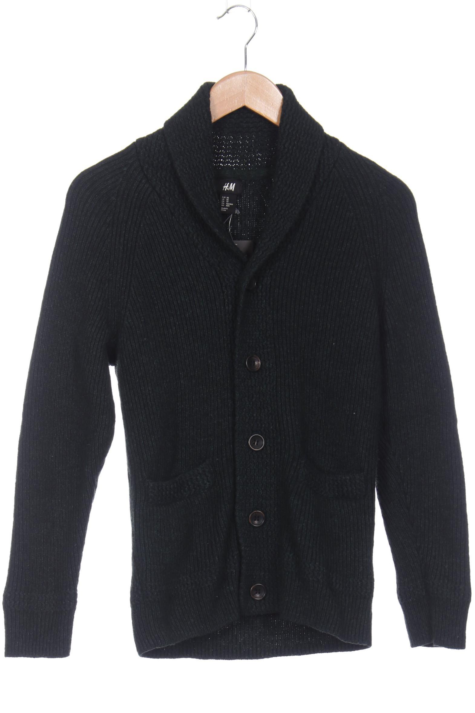 

H&M Herren Strickjacke, grün, Gr. 44