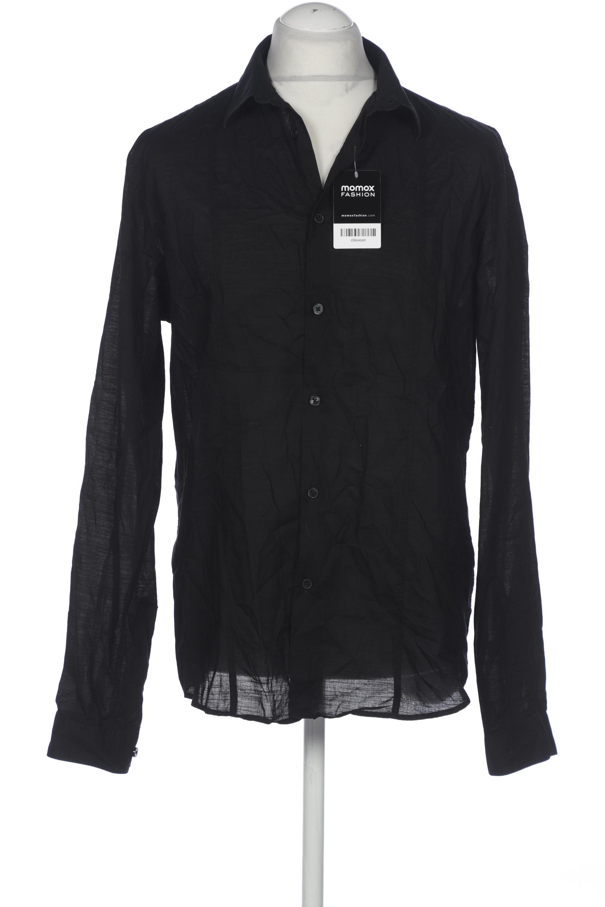 

H&M Herren Hemd, schwarz, Gr. 52