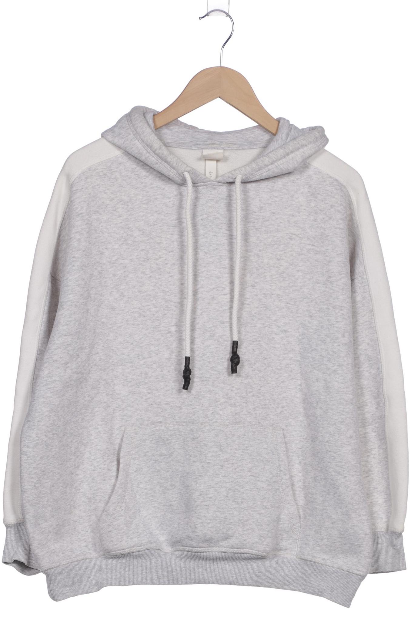 

H&M Herren Kapuzenpullover, grau, Gr. 48