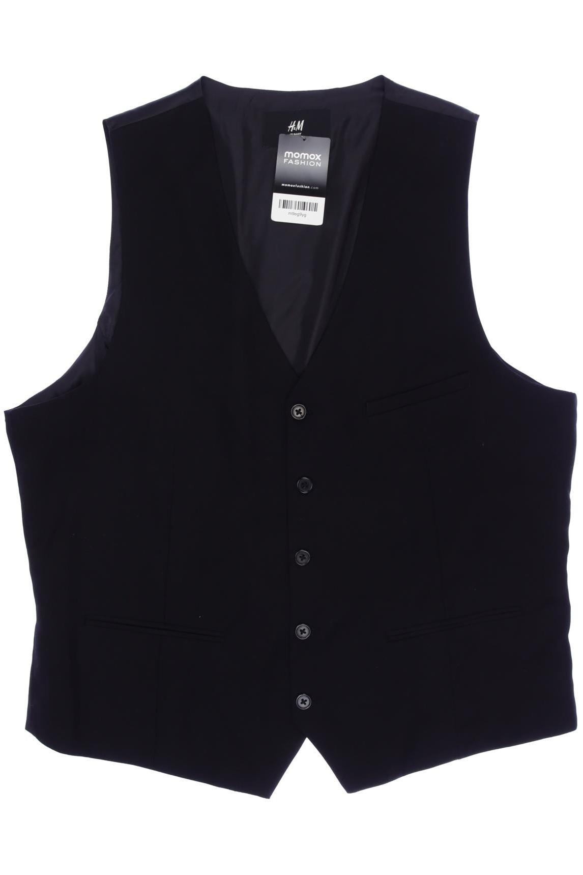 

H&M Herren Weste, schwarz, Gr. 56