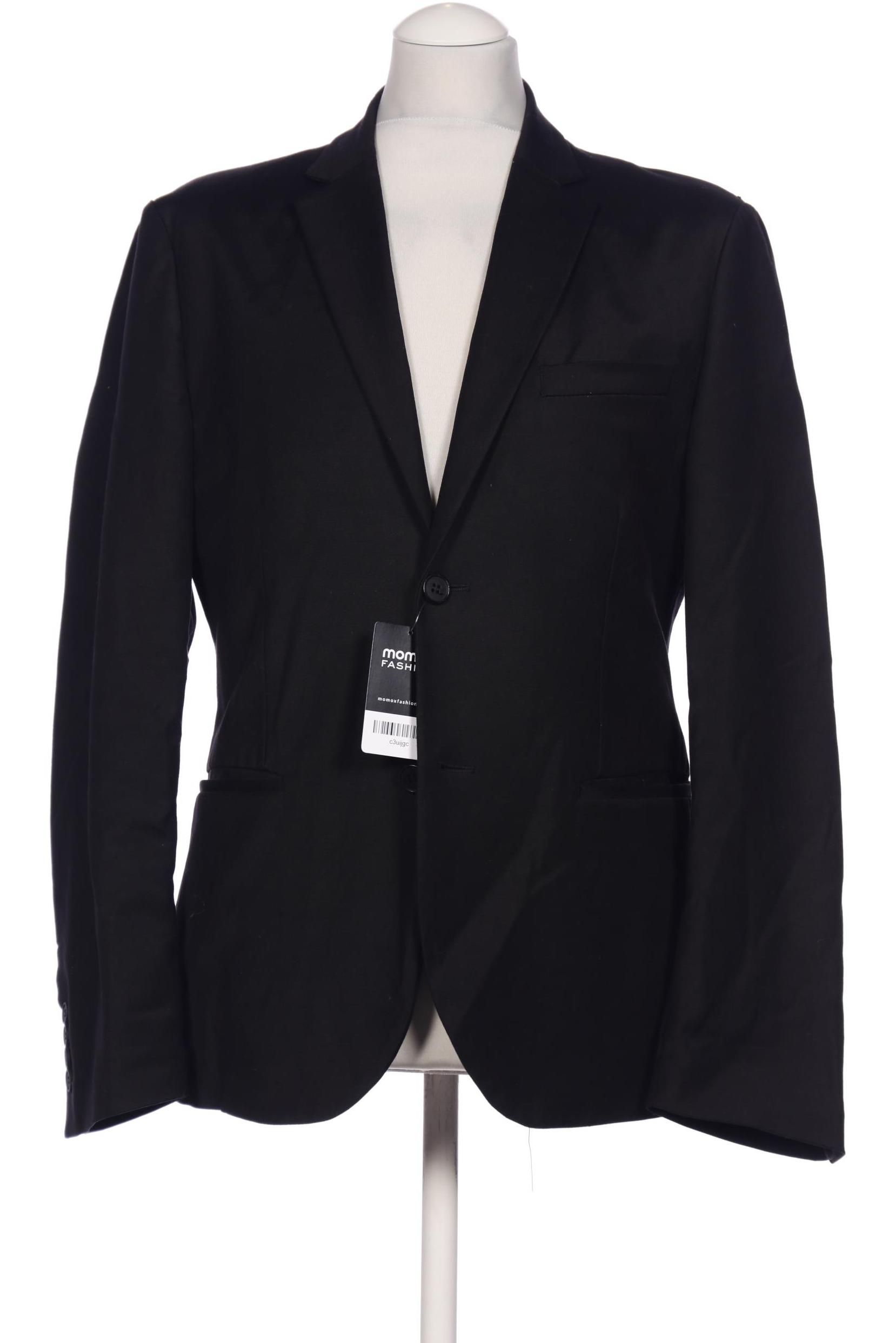 

H&M Herren Sakko, schwarz, Gr. 50